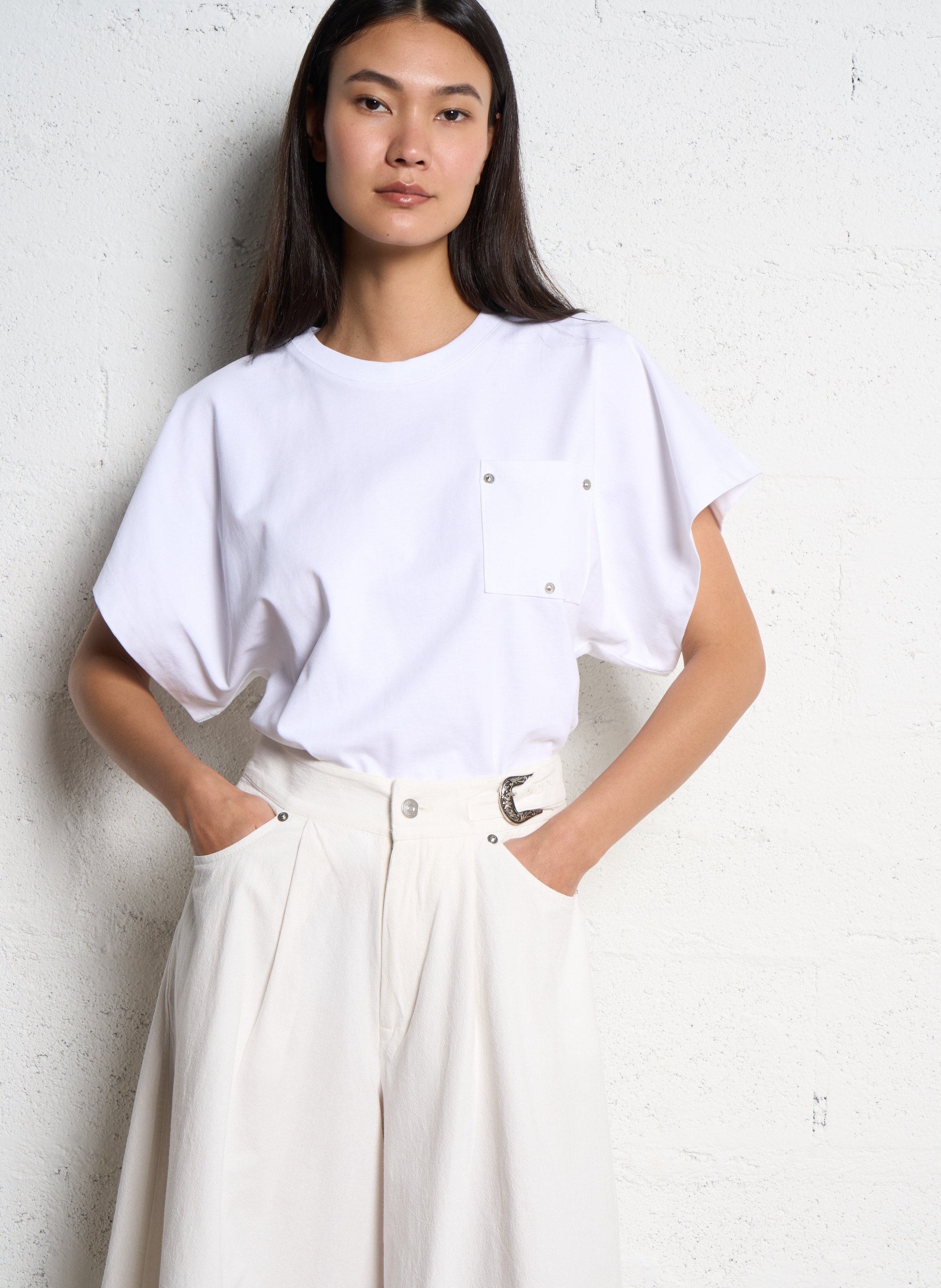 Oversized cotton T-shirt BERENICE