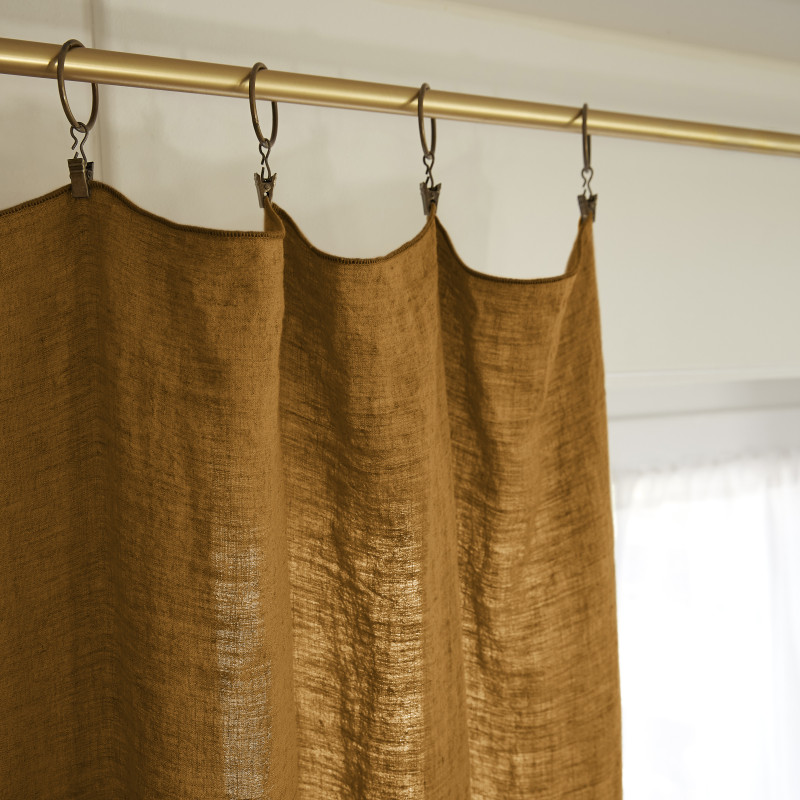 Blackout and Thermal Curtains L'EFFET PAPILLON Brown