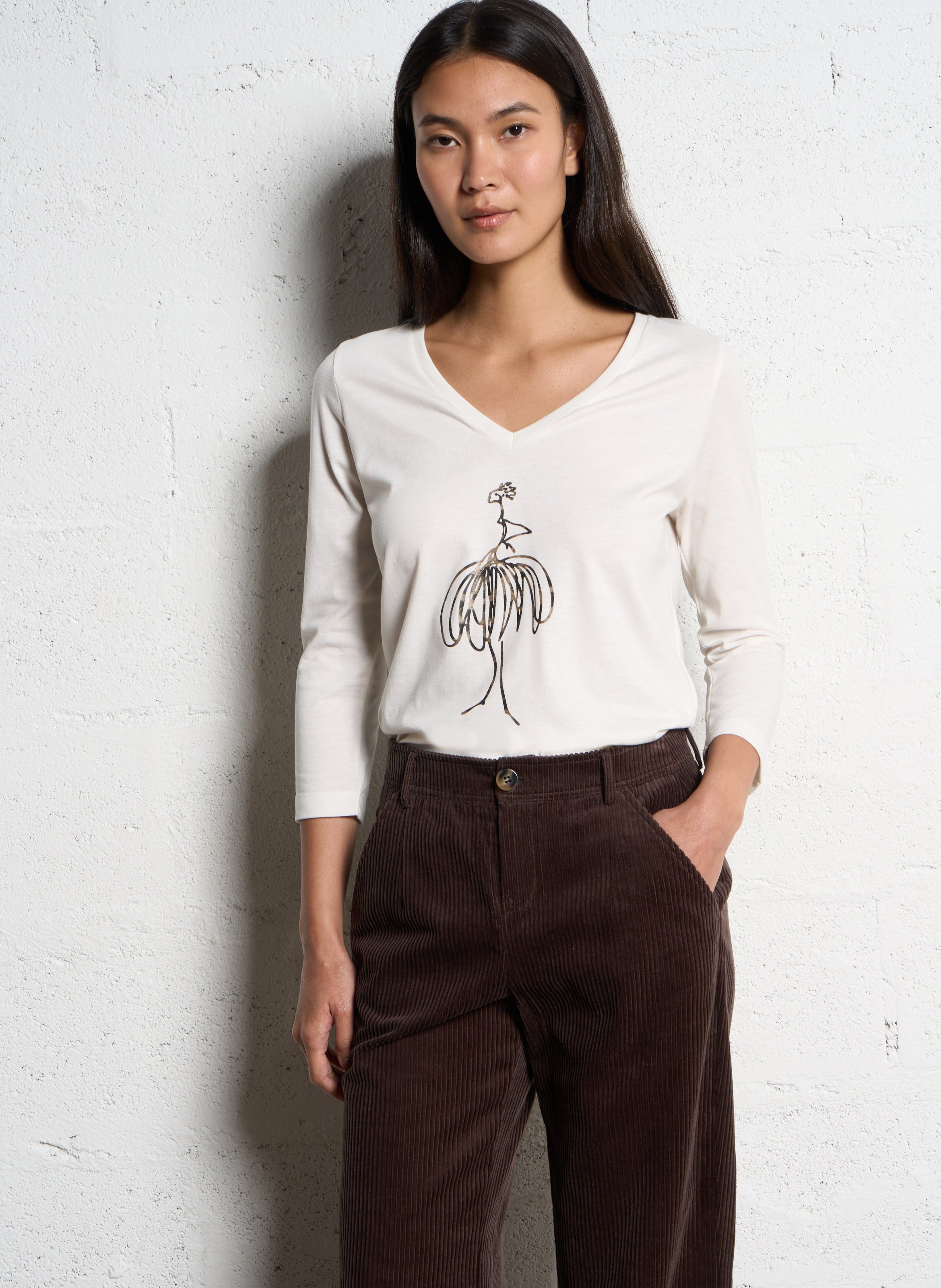 Gestreept T-shirt ONE STEP