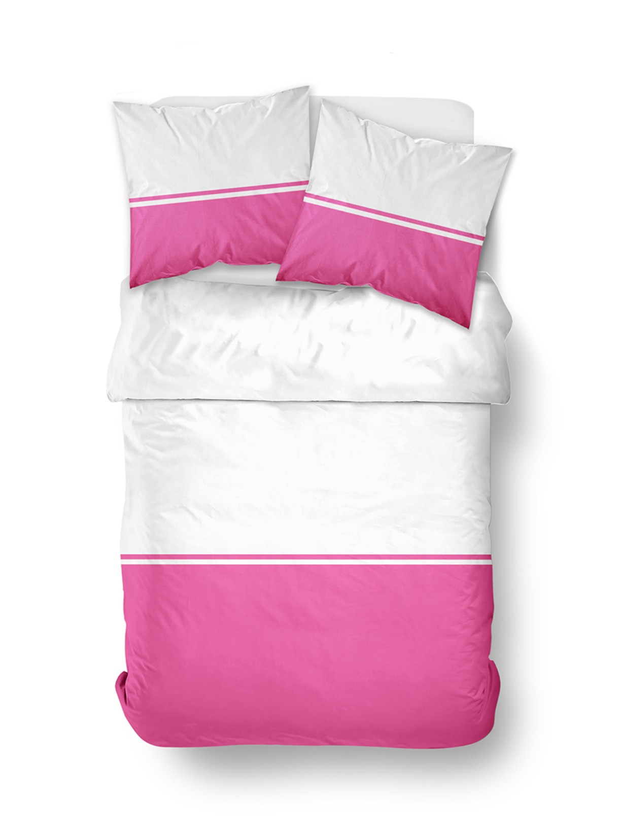 Two-tone cotton bedding TODAY LINGE DE MAISON Pink