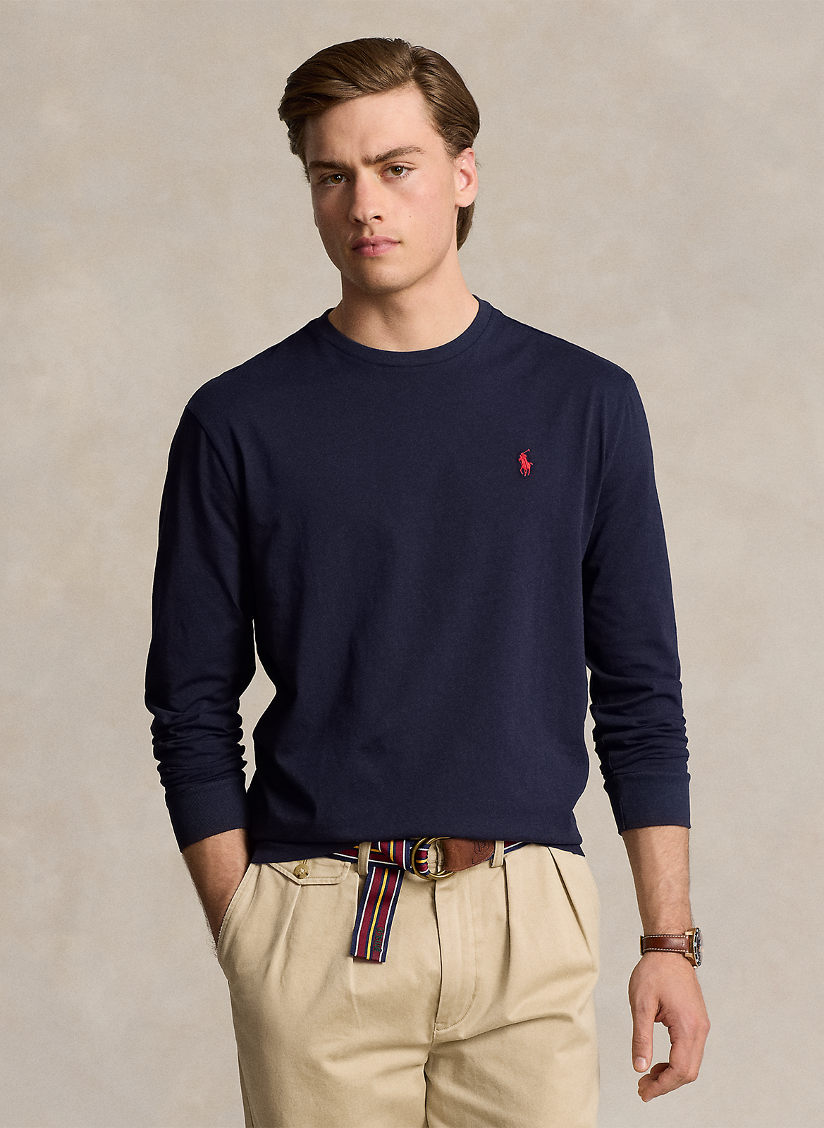 T-shirt col rond en coton POLO RALPH LAUREN