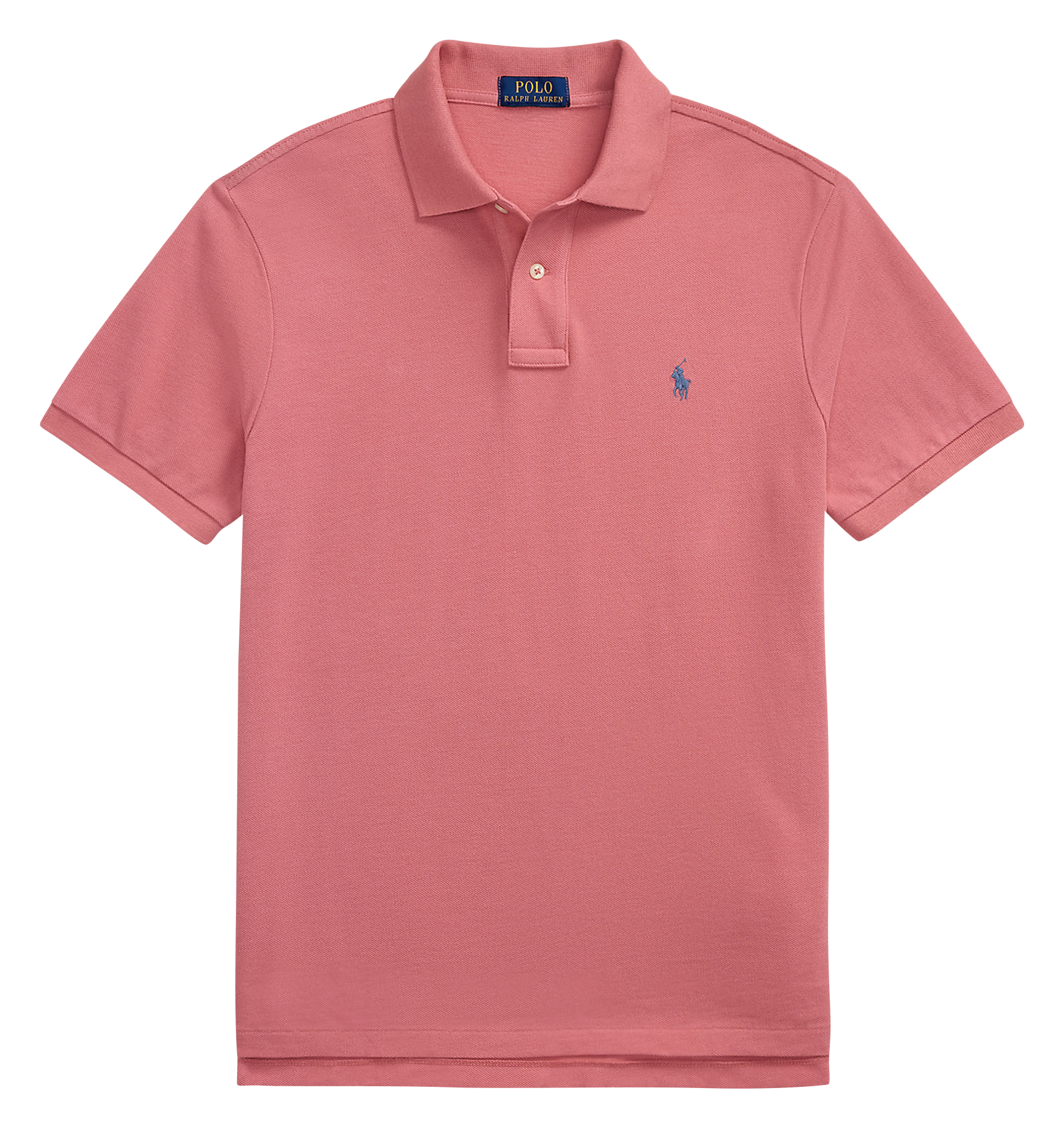 Baumwoll-Poloshirt - tailliert, kurzärmlig POLO RALPH LAUREN Rot