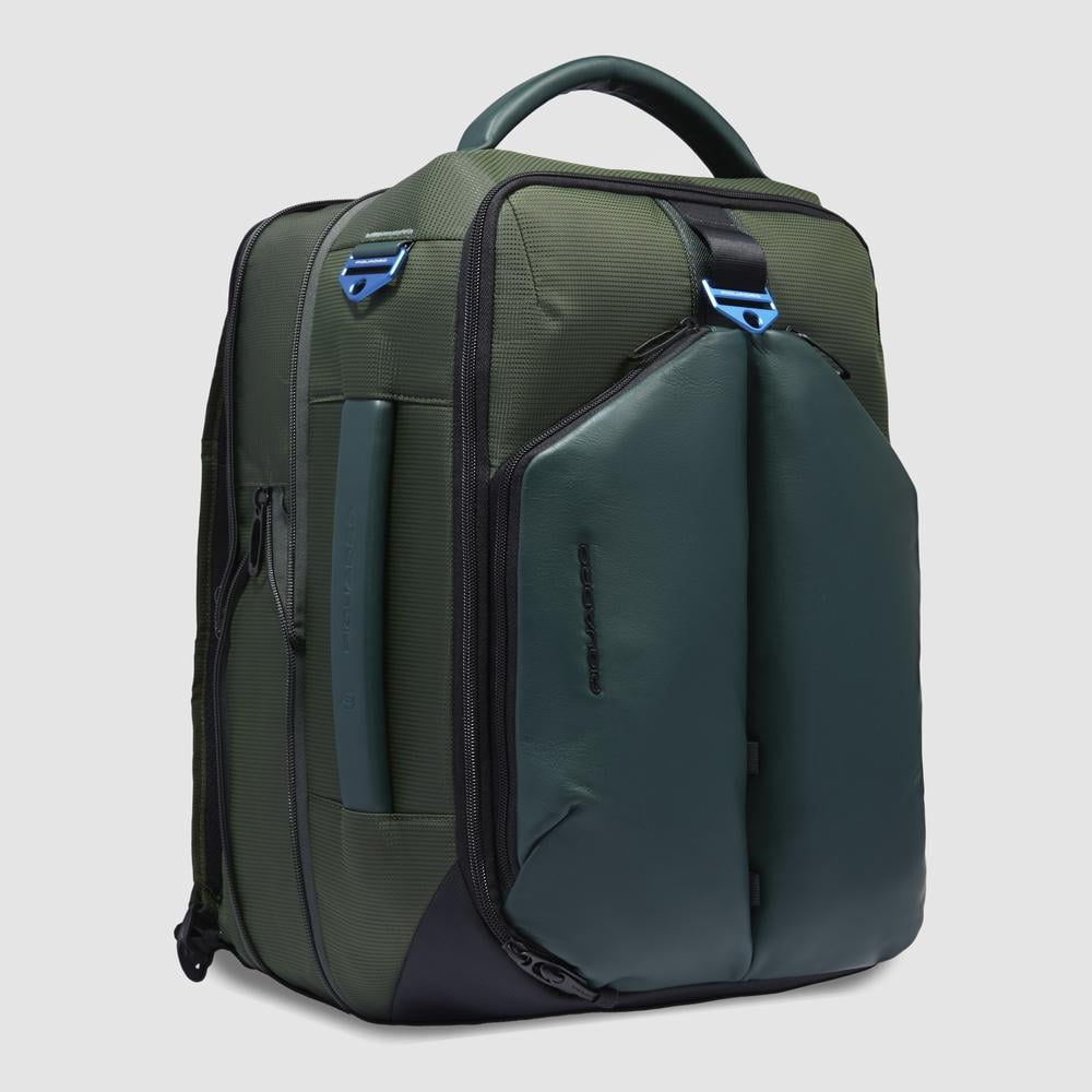 Travel backpack for 17.3-inch laptop PIQUADRO Green