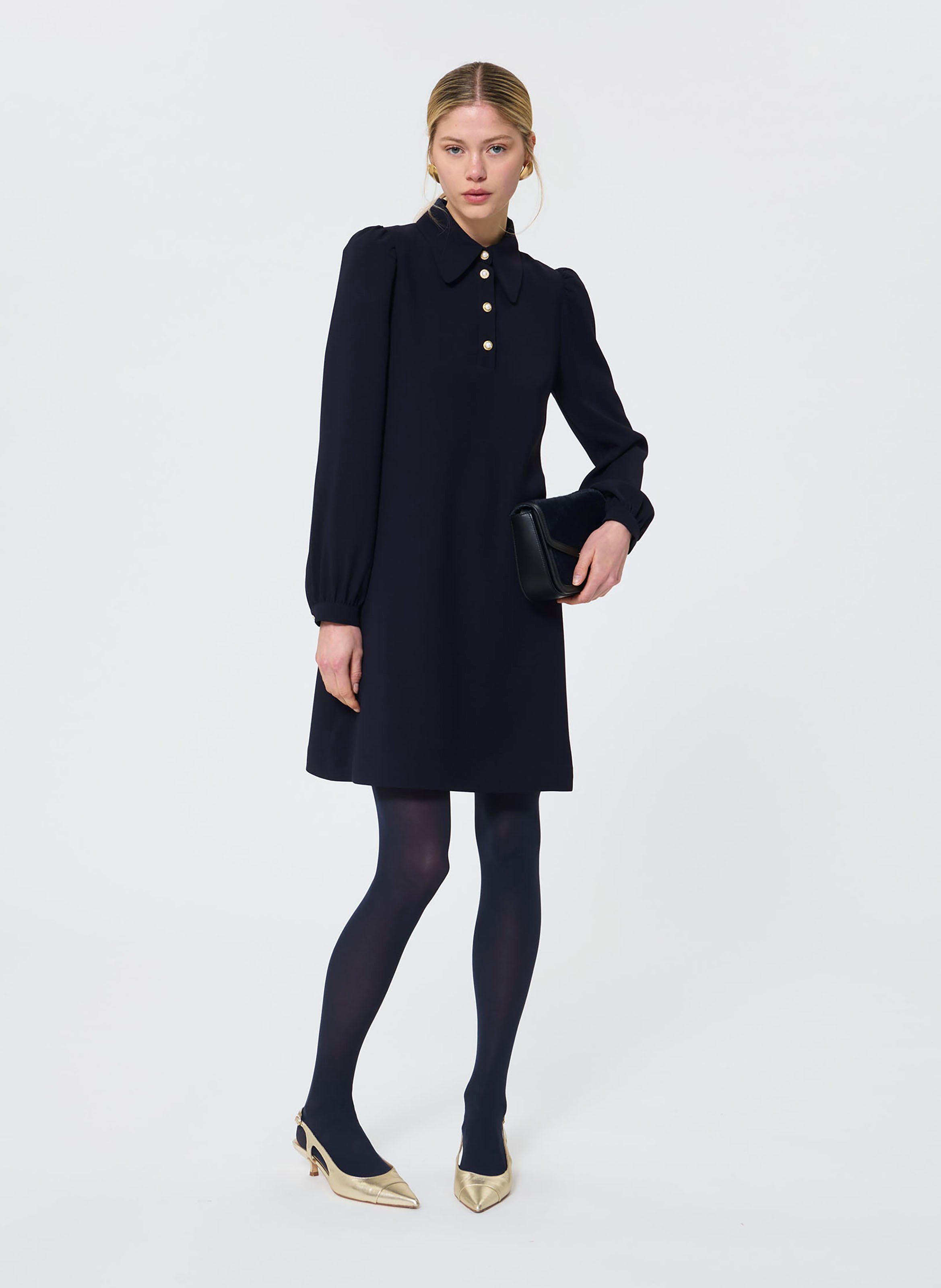 Robe courte col classique TARA JARMON