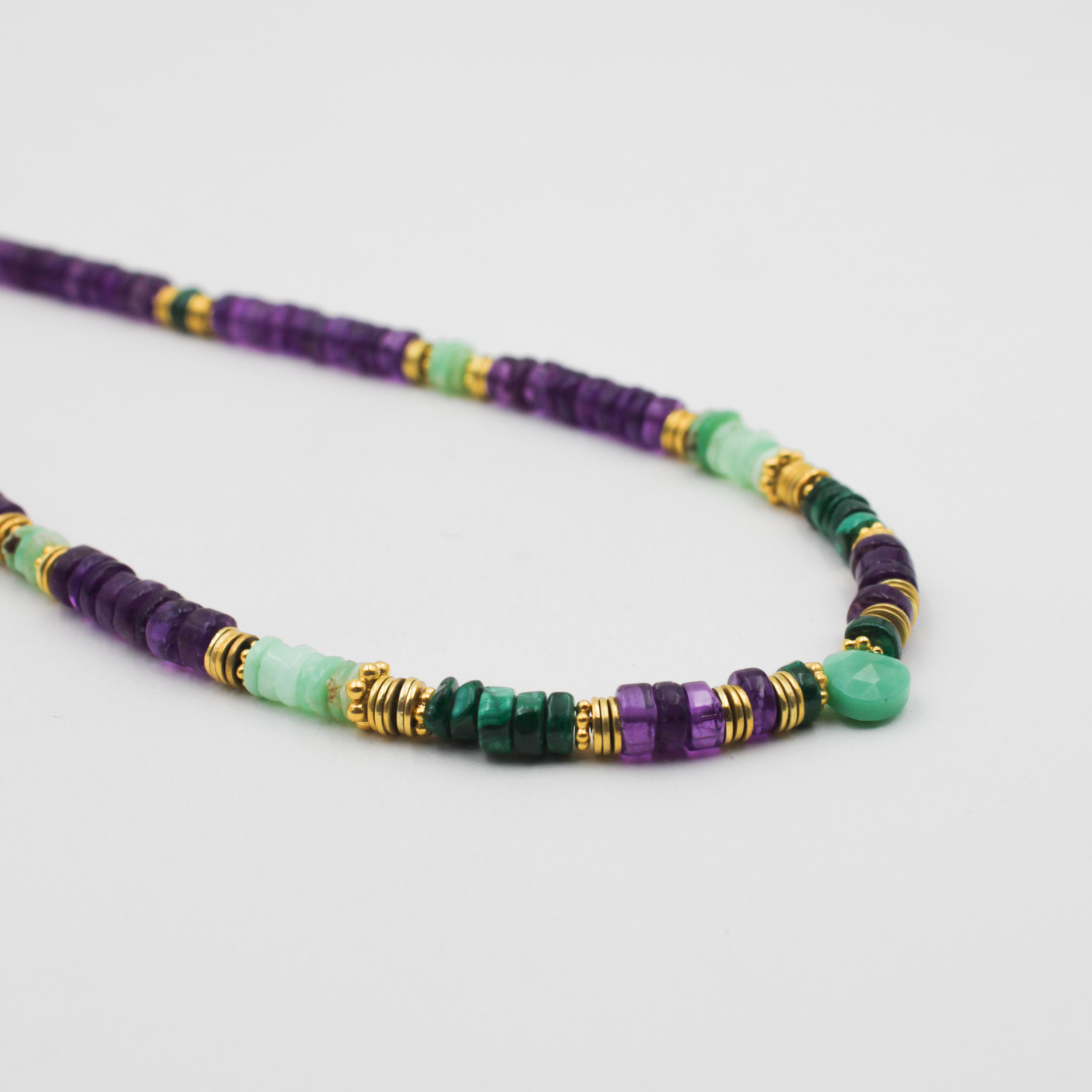 Collier heishi et goutte - margaux L'ATELIER DES DAMES Doré