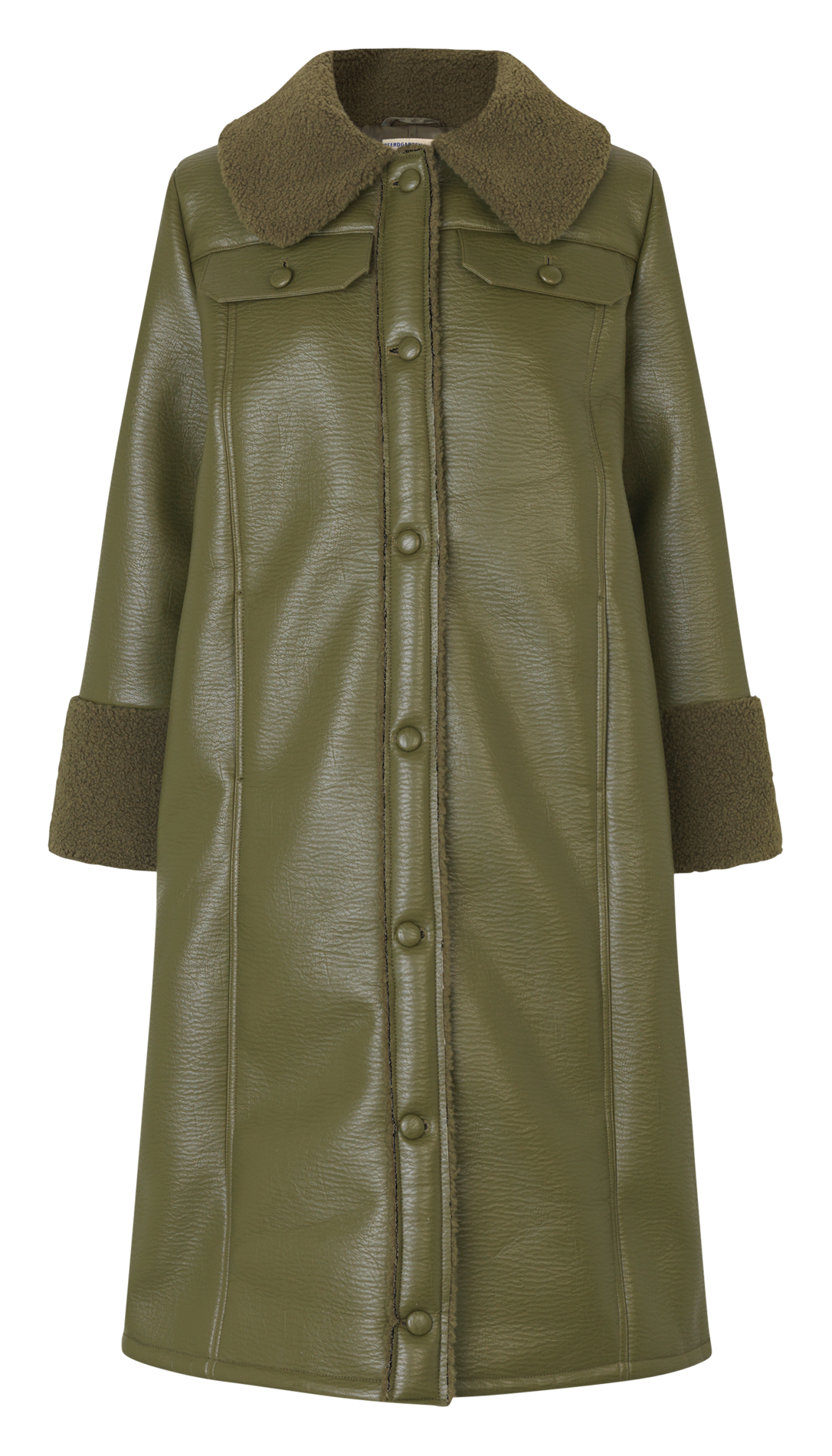 Manteau col classique  Kaki