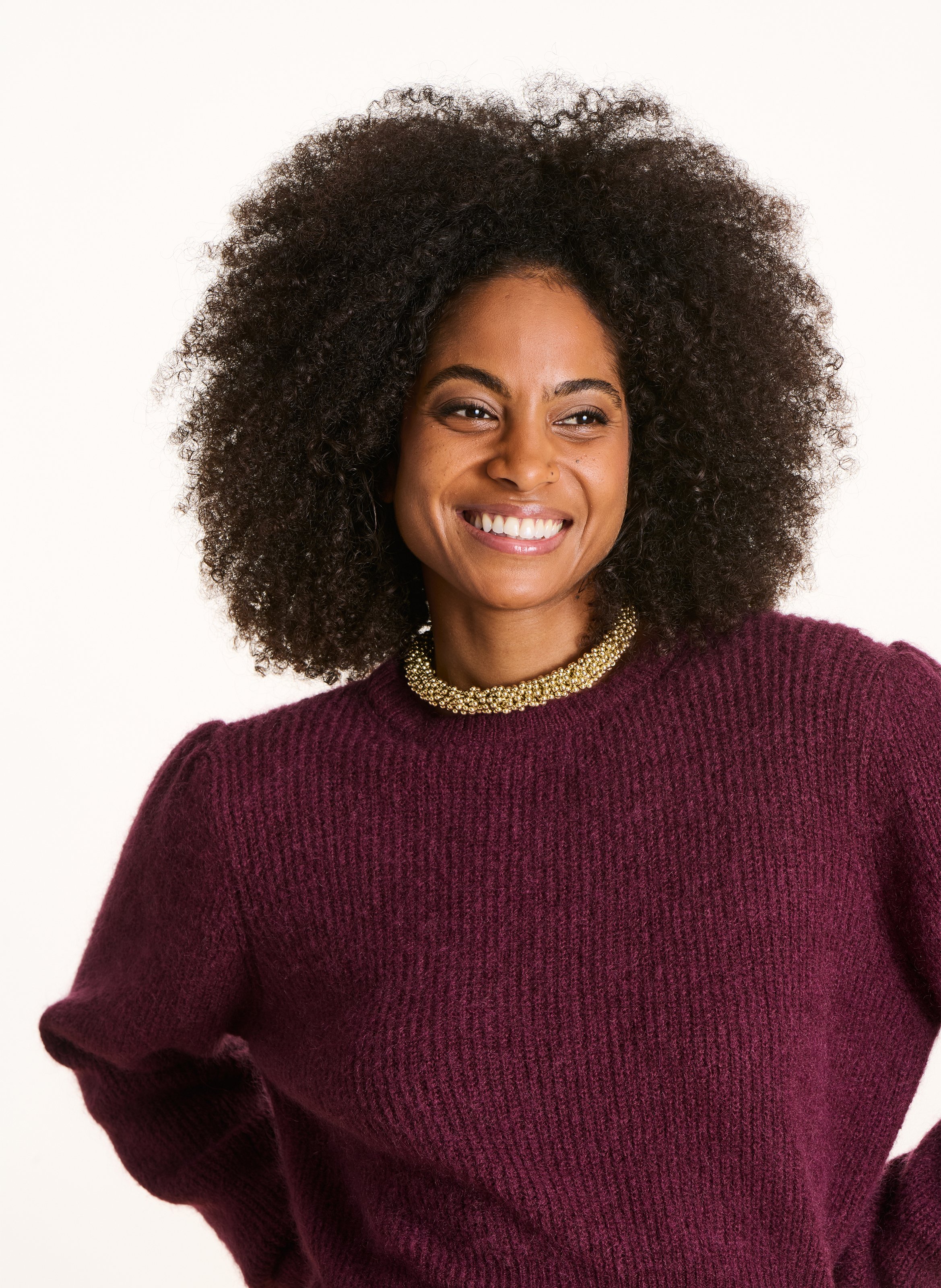 Choker van kraaltjes LA FEE MARABOUTEE Geel