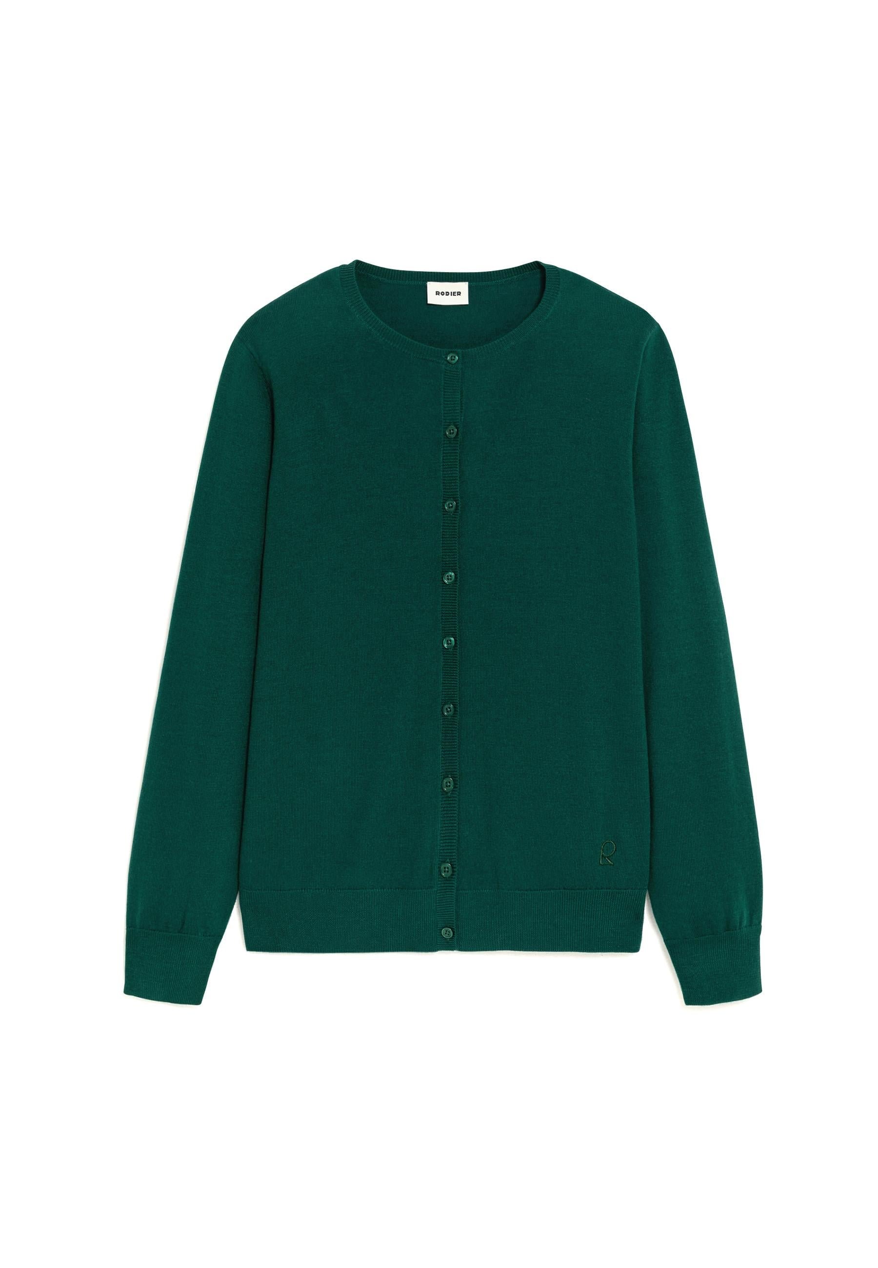 Merino wool cardigan RODIER Green