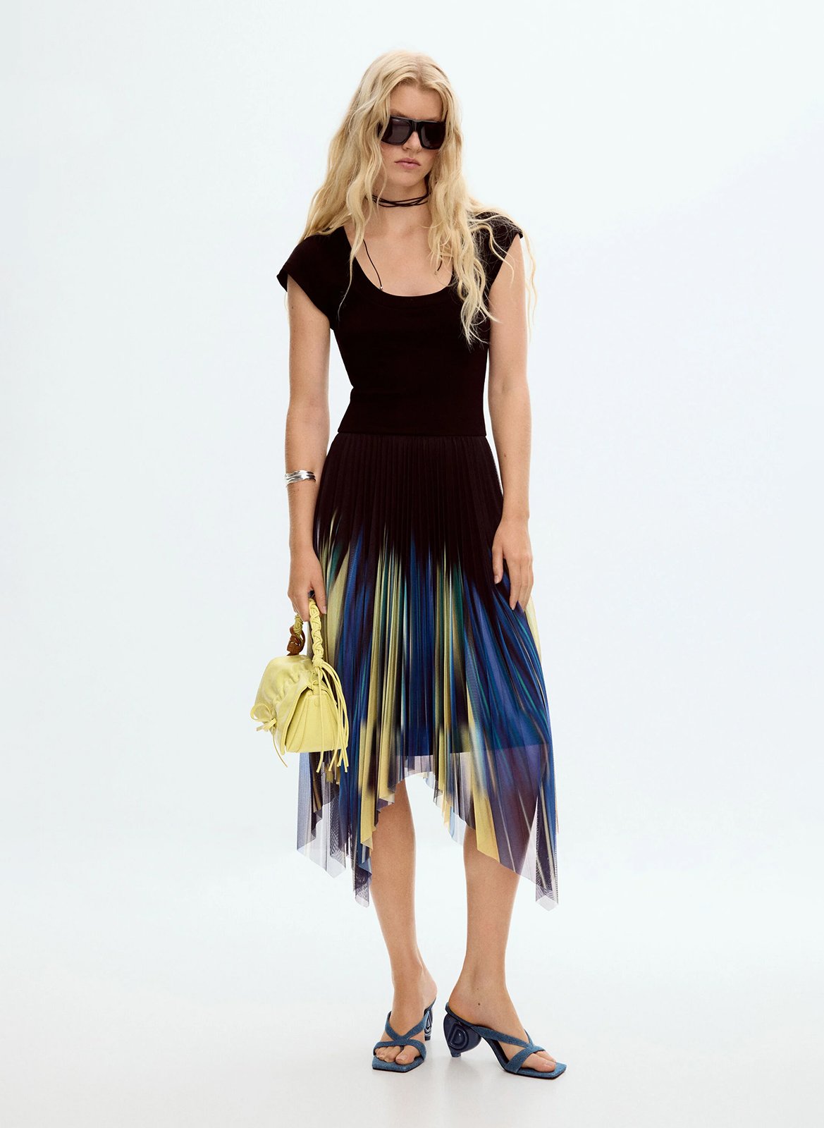 Robe midi col rond DESIGUAL Rouge