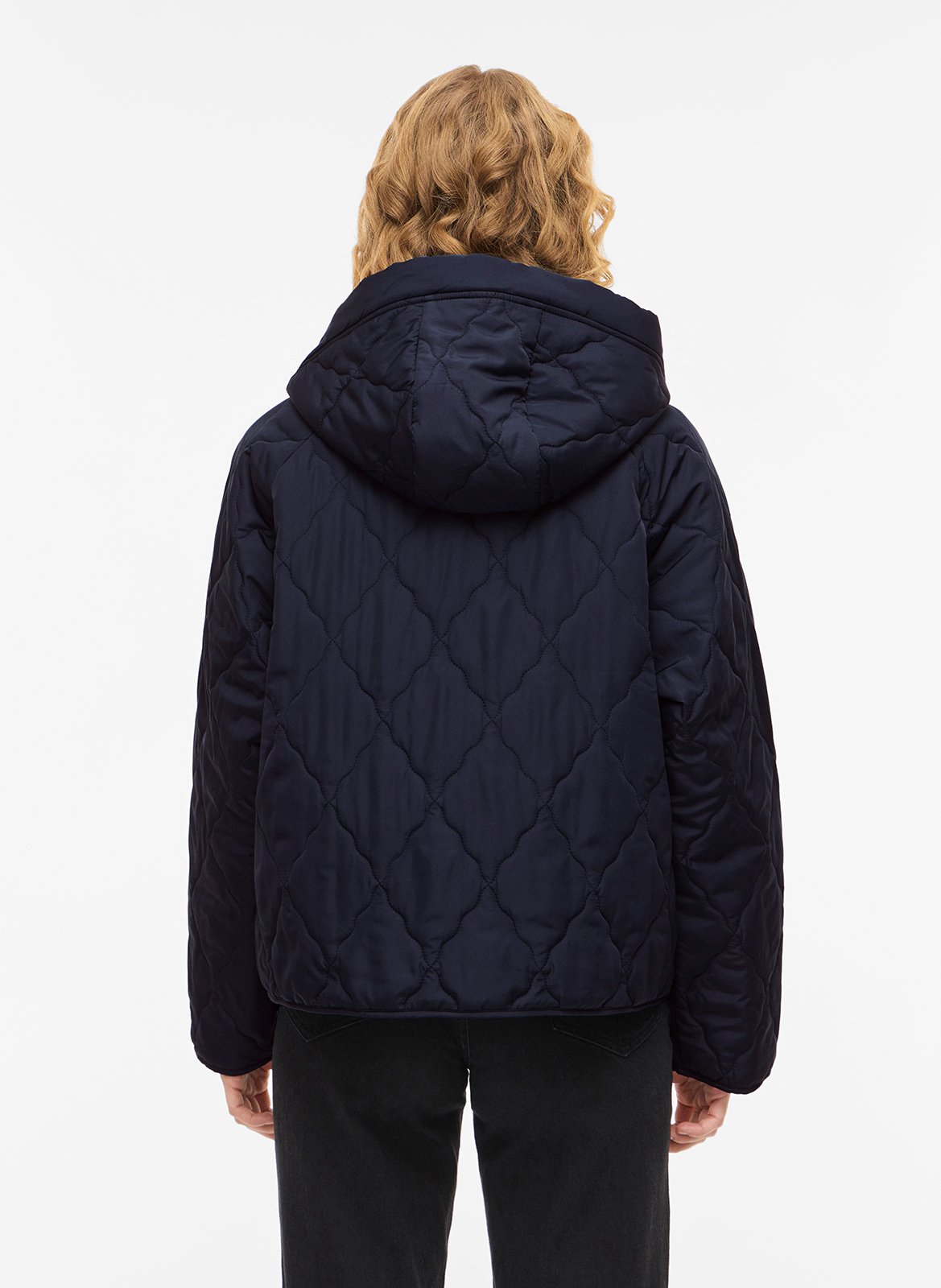 Doudoune à capuche matelassée unie VILA Blue