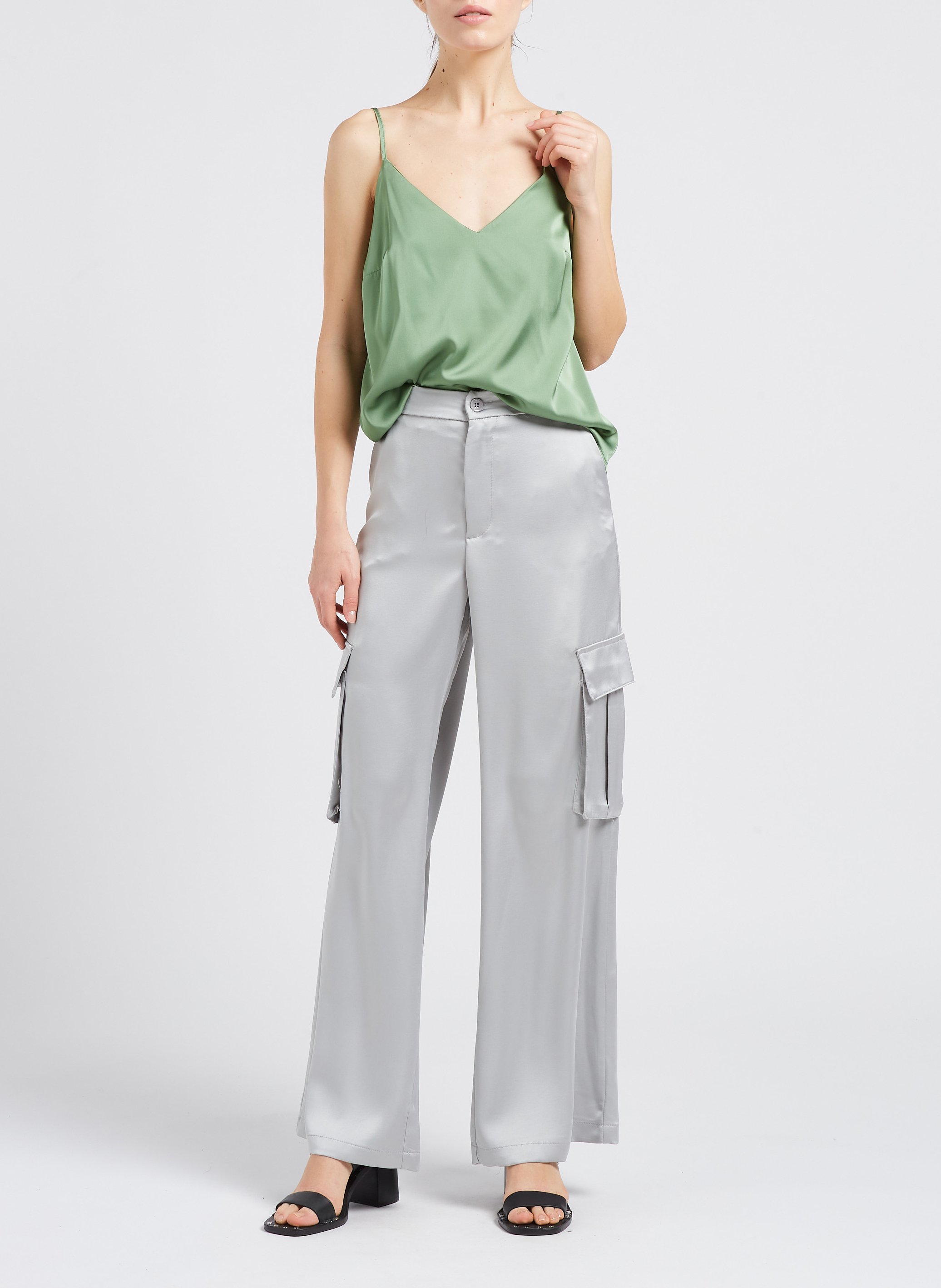 Pantalon cargo ample IMPERIAL Blanc