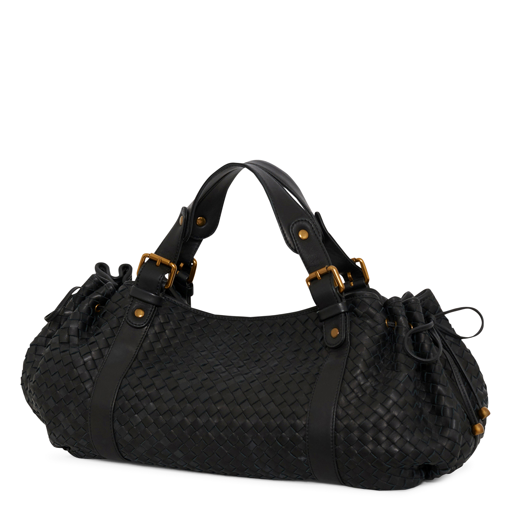 Sac bandoulière en cuir tressé GERARD DAREL Noir