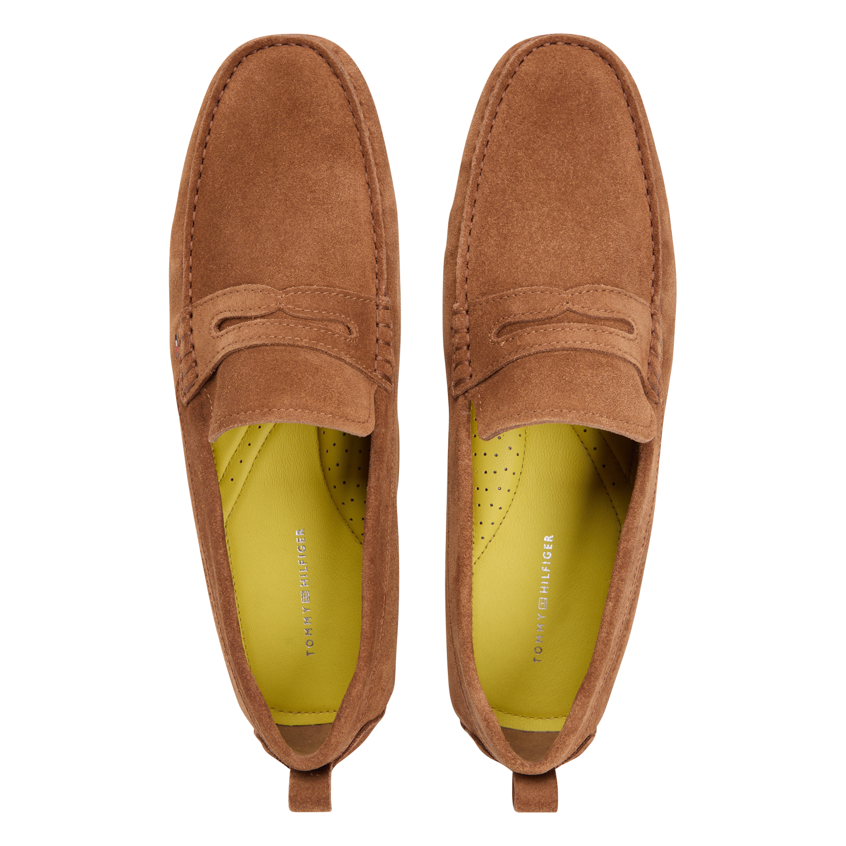 Mocassins en cuir velours TOMMY HILFIGER Brown