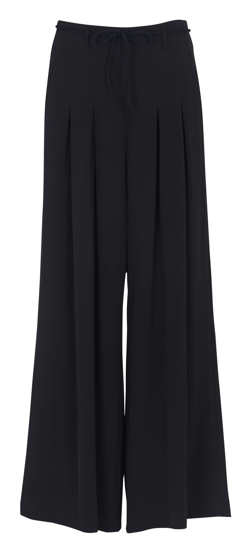 Azawood high-waisted wide-leg trousers LE TEMPS DES CERISES Black