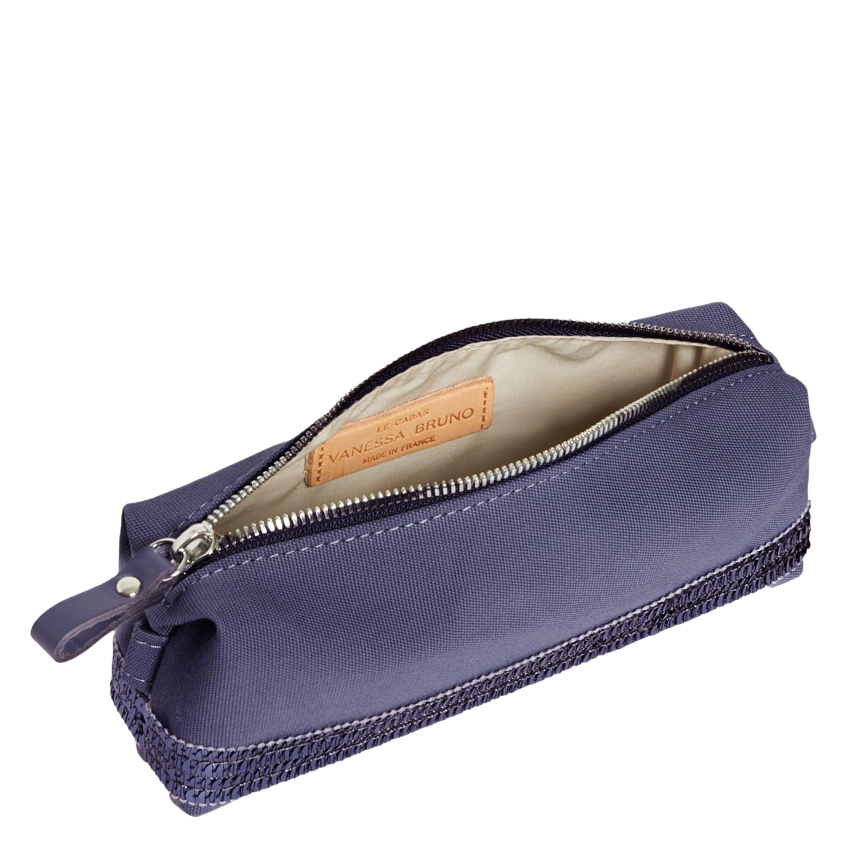 Mäppchen mit Paillettenband Blau