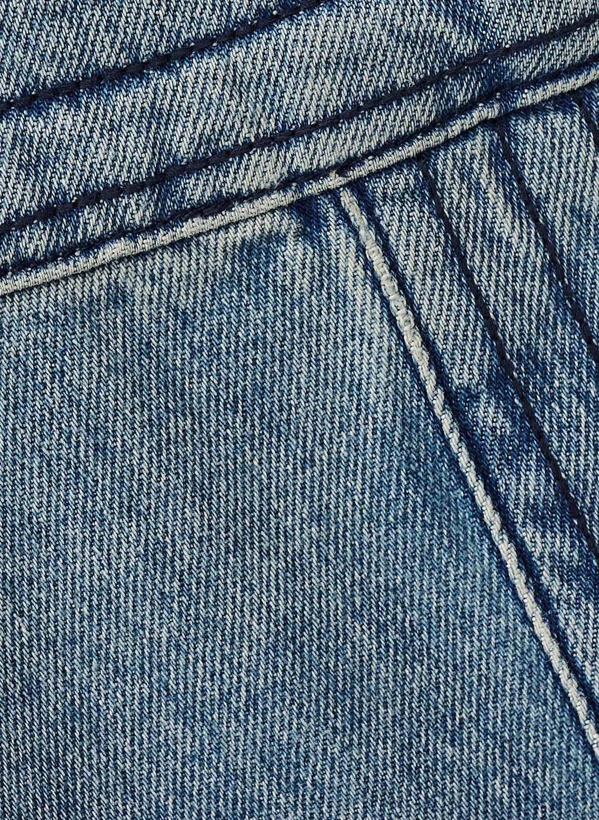 Jupe longue en coton BA&SH Bleu