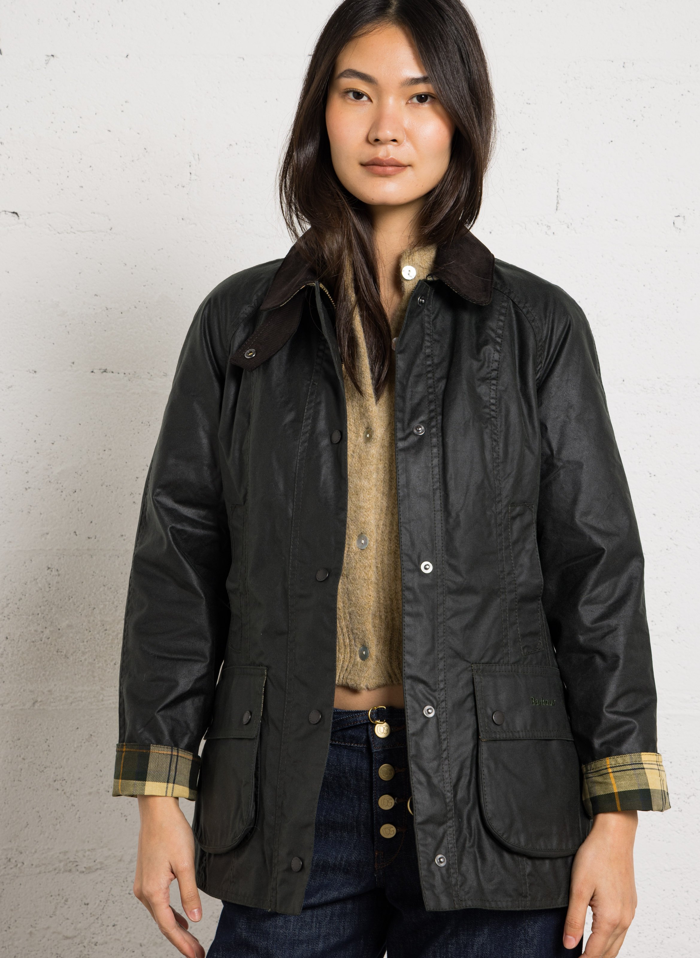 Jack met klassieke kraag BARBOUR Groen