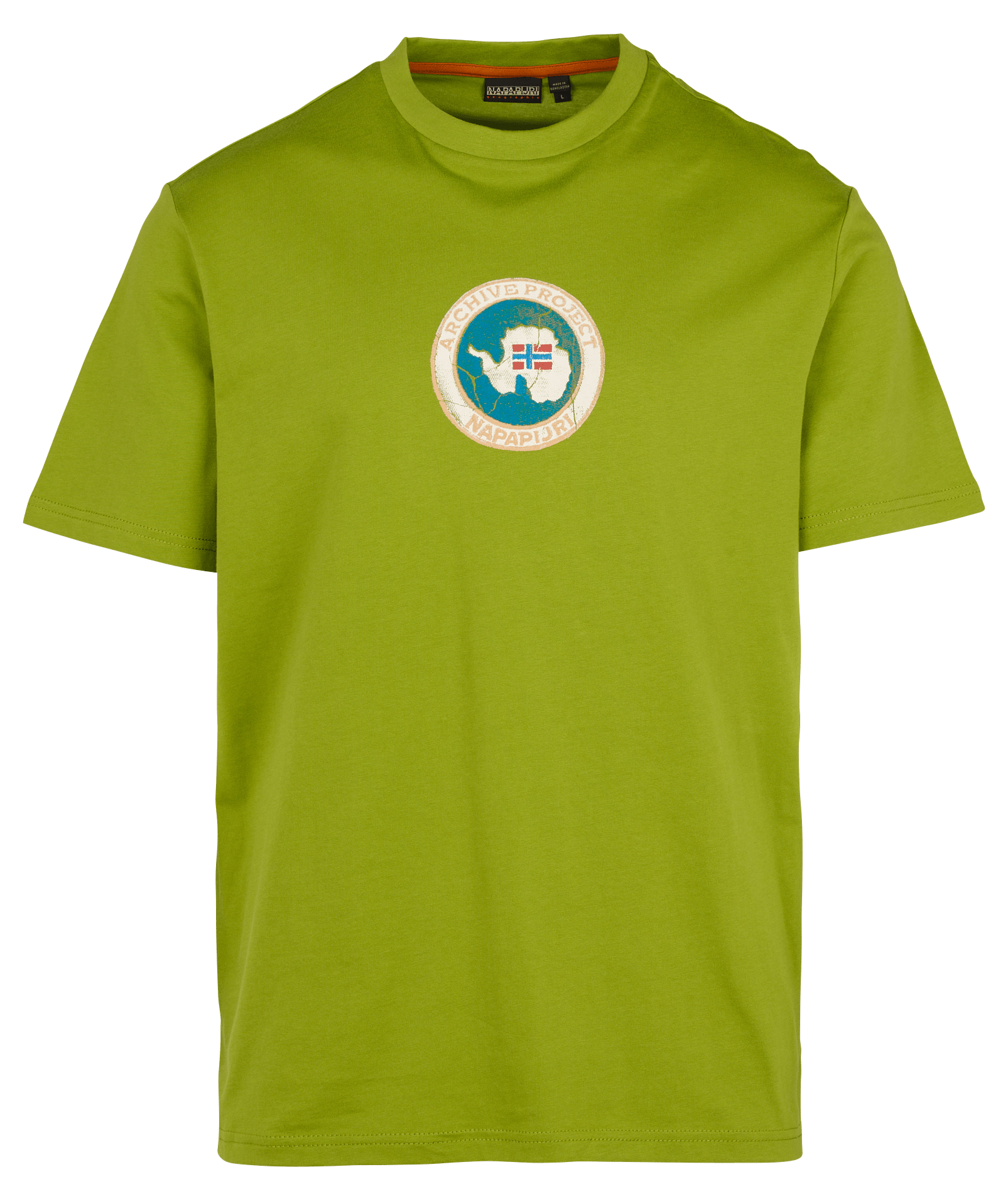 Tee-shirt droit col rond sérigraphié en coton NAPAPIJRI