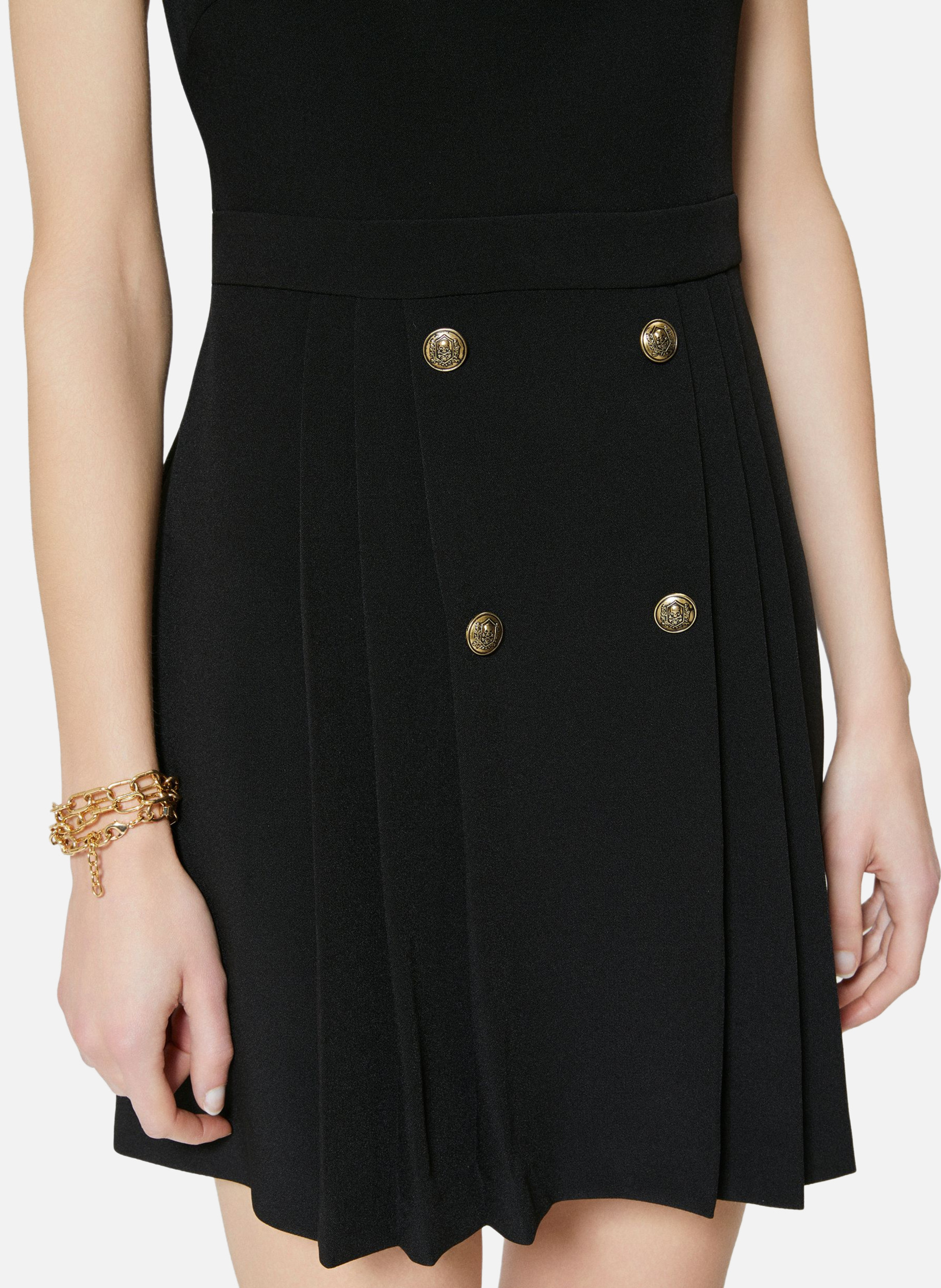Short dress with criss-cross back THE KOOPLES Black