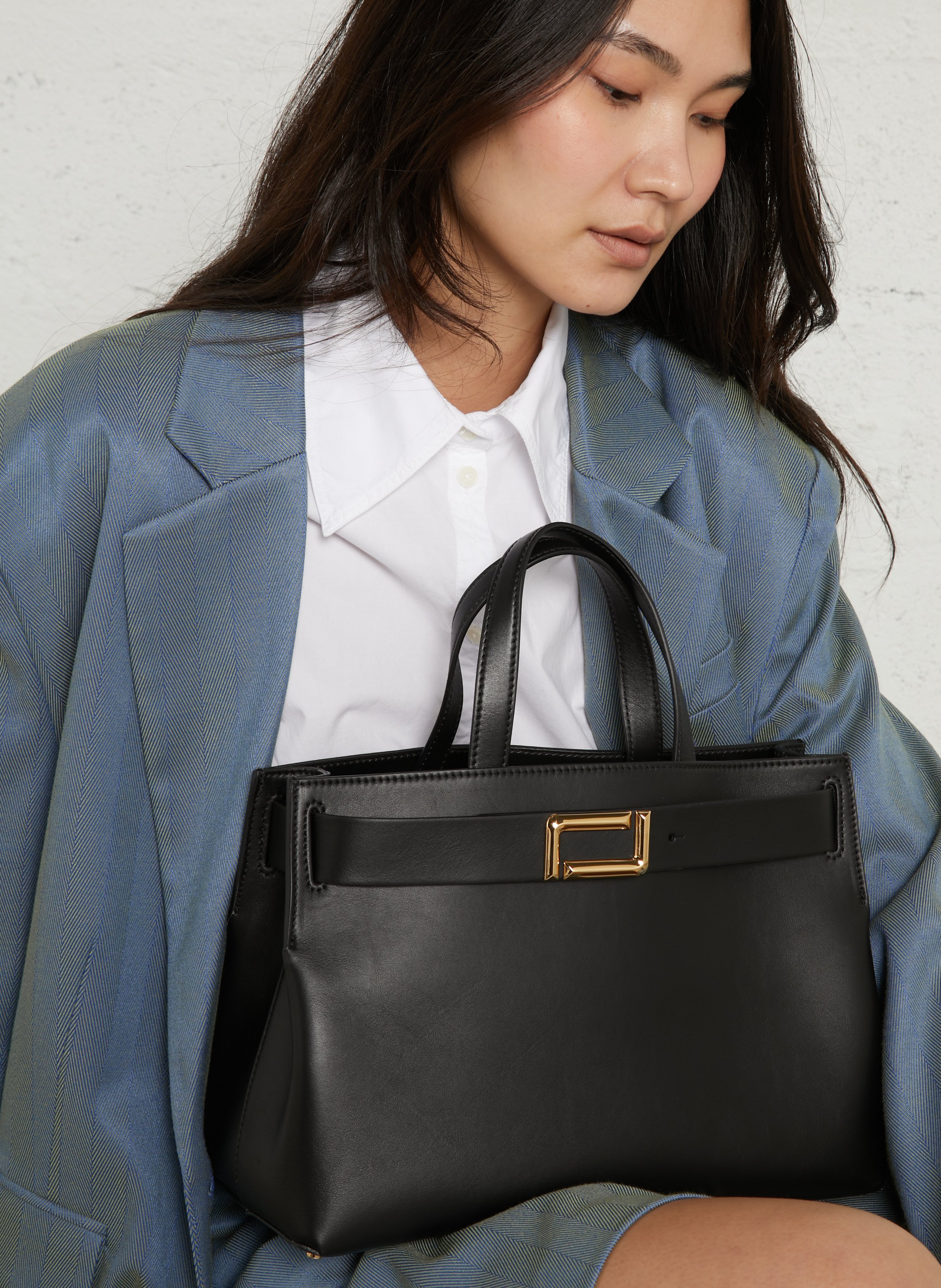 Billy L leather bag  LANCEL Black