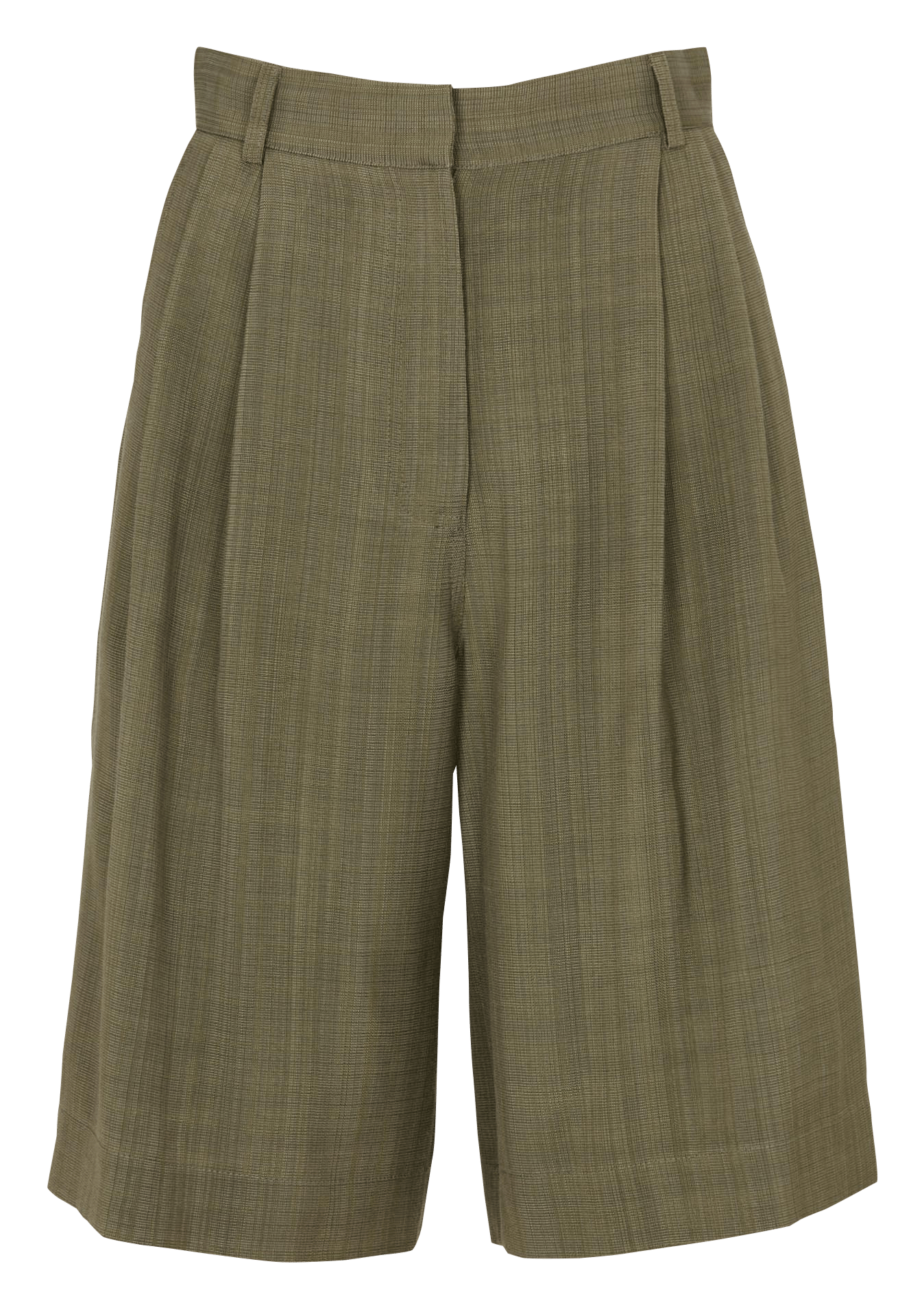 Bermuda large taille haute MARGAUX LONNBERG Kaki