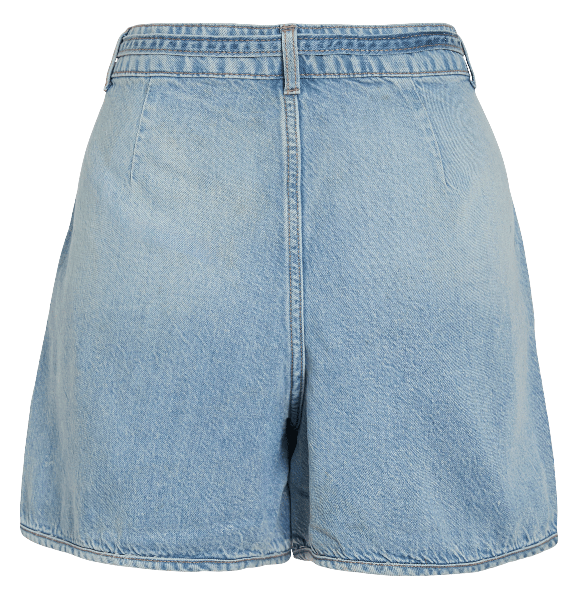 Korte lichte denim jurk VILA Blauw