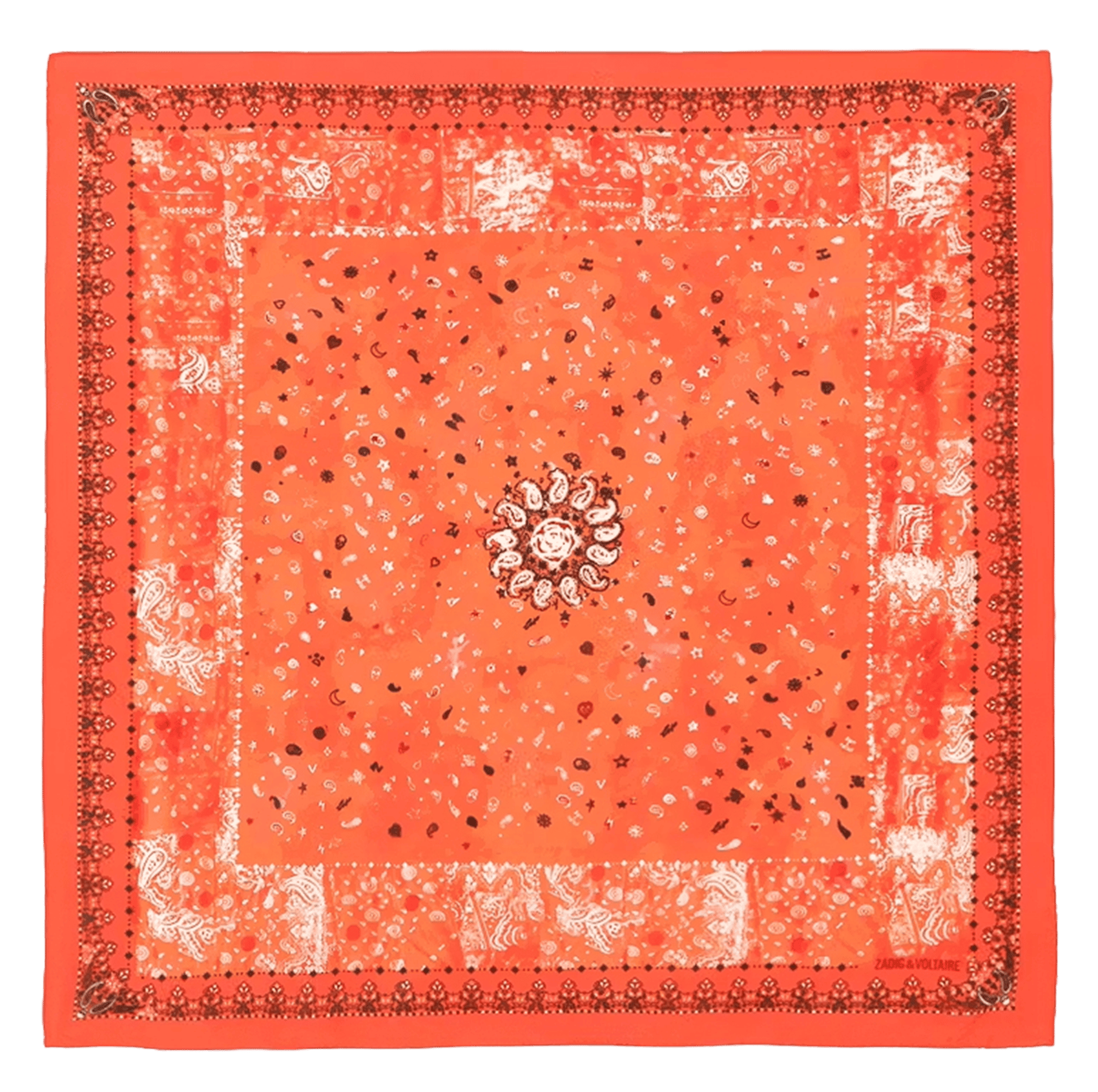 Foulard en soie ZADIG&VOLTAIRE Rouge