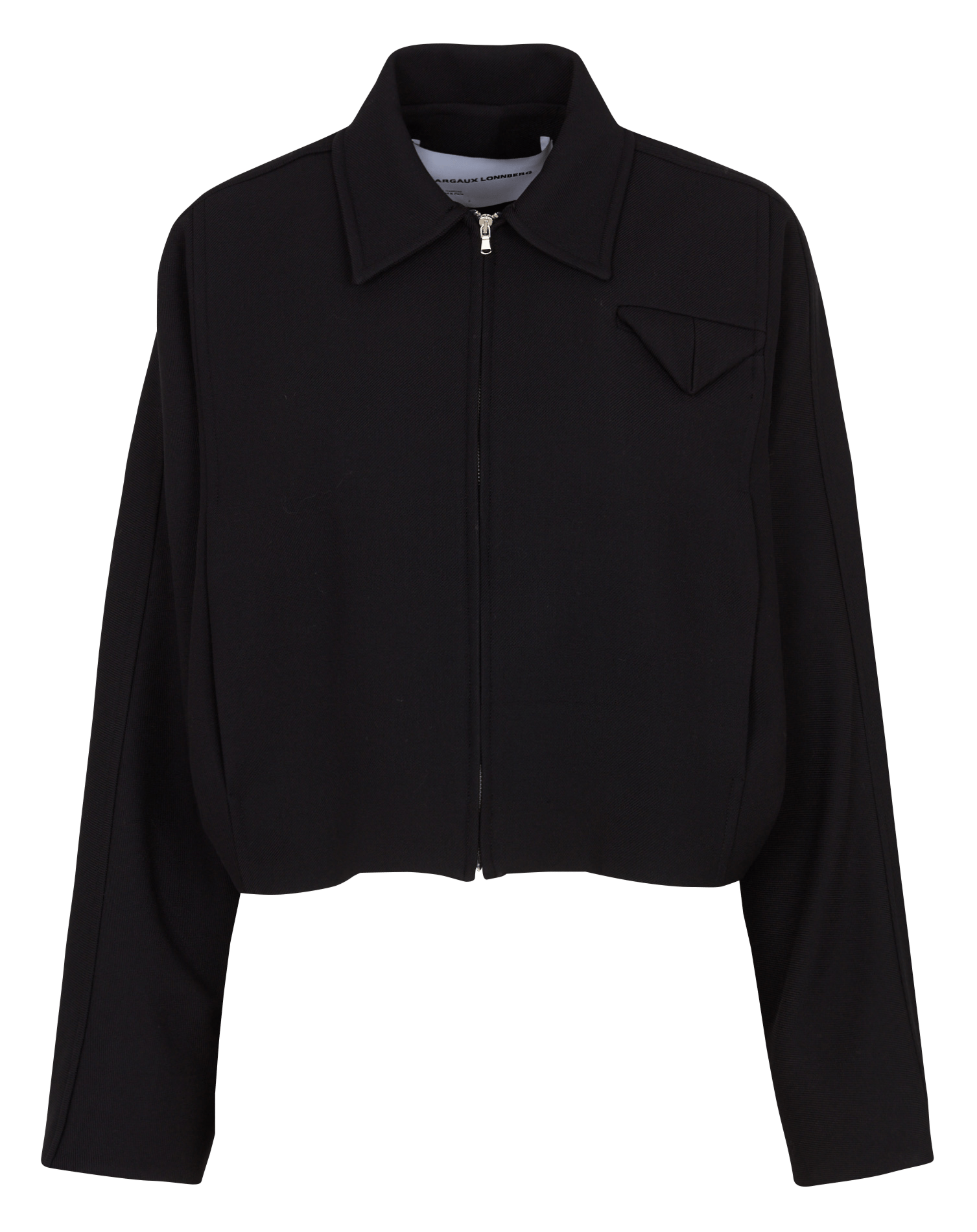 Veste courte ample zippée unie MARGAUX LONNBERG Noir