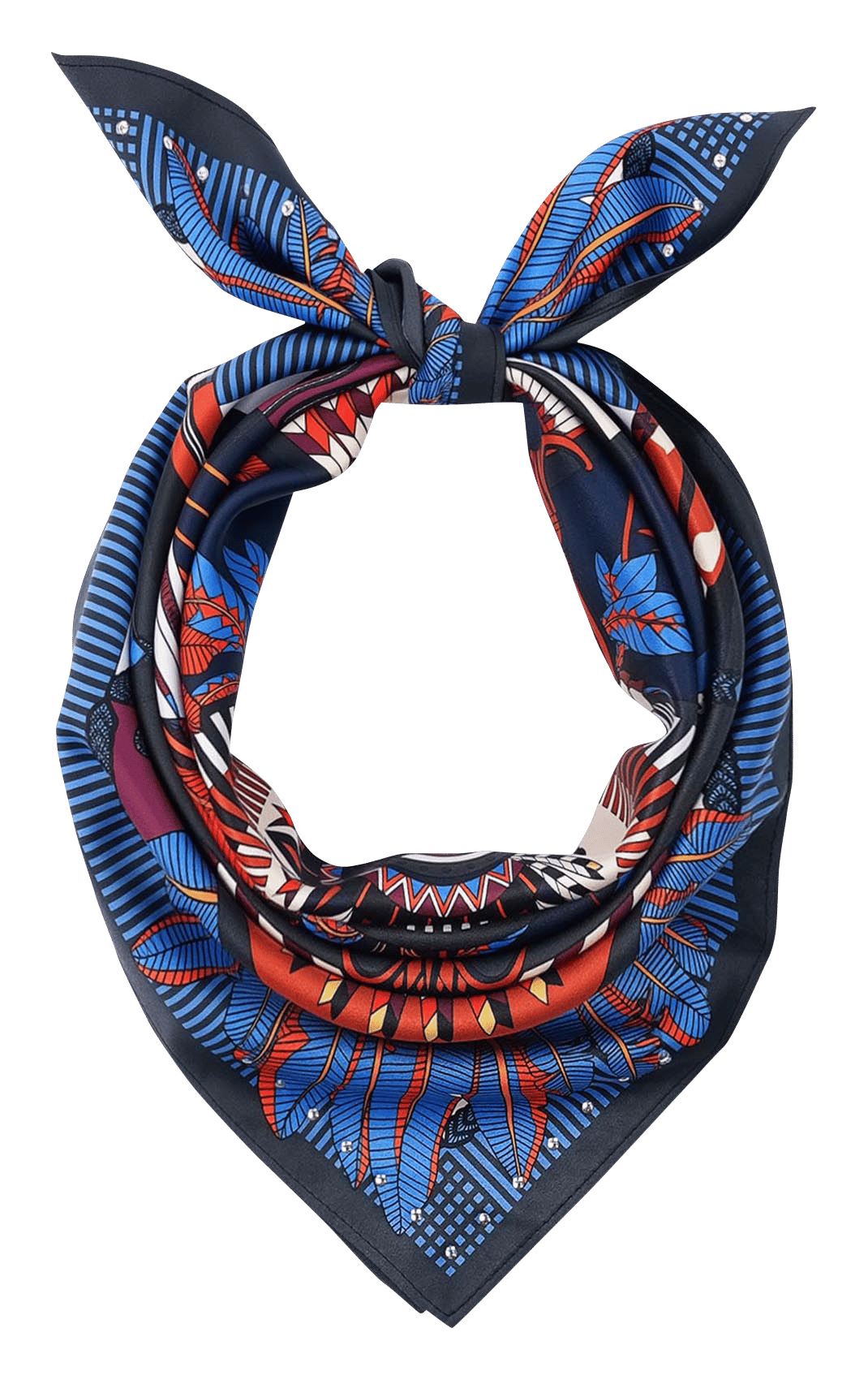 Foulard imprimé WILD Bleu