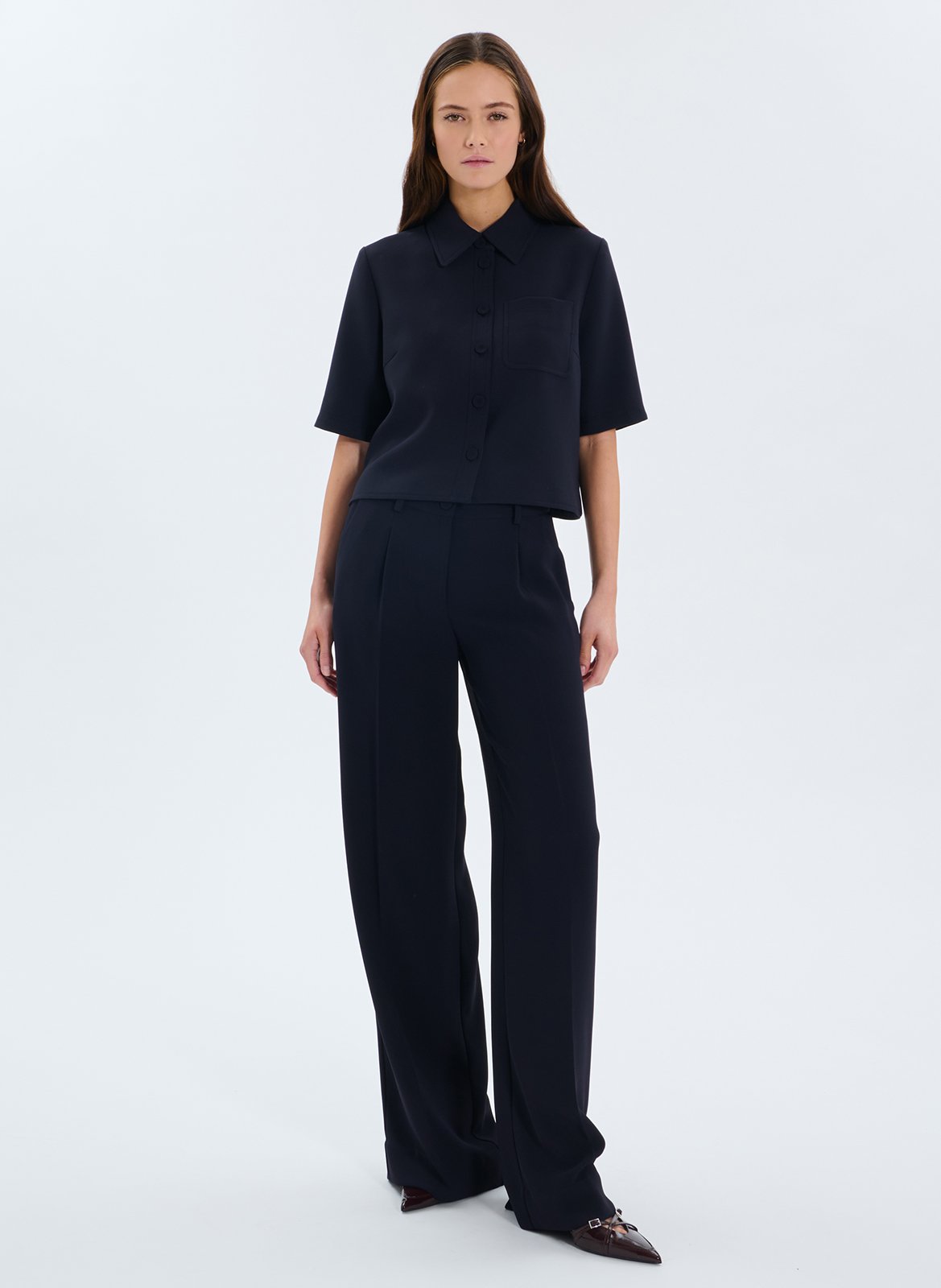 Pantalon large  ZAPA Bleu