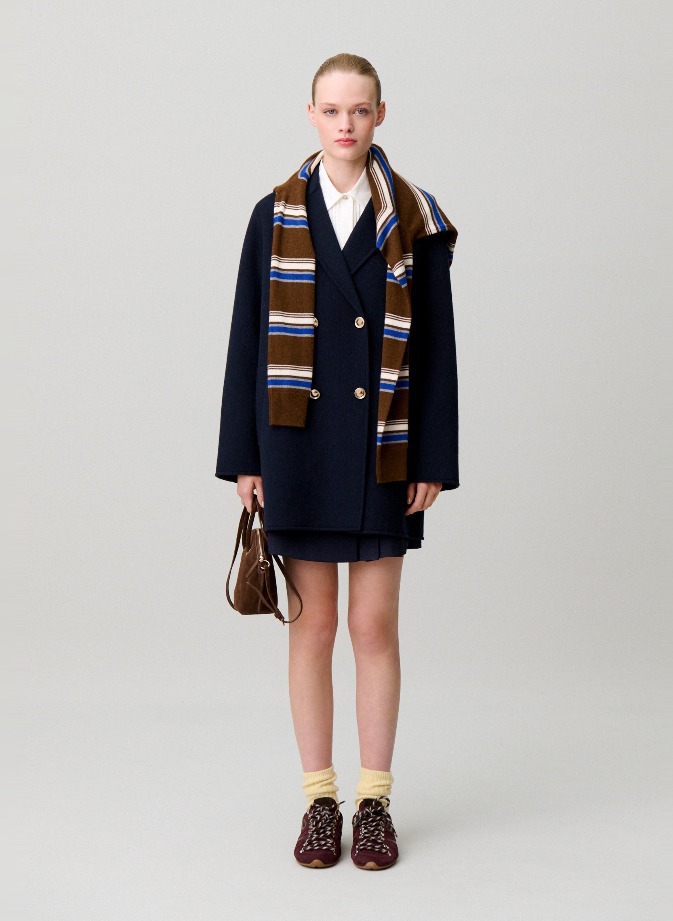 Straight coat CLAUDIE PIERLOT Blue