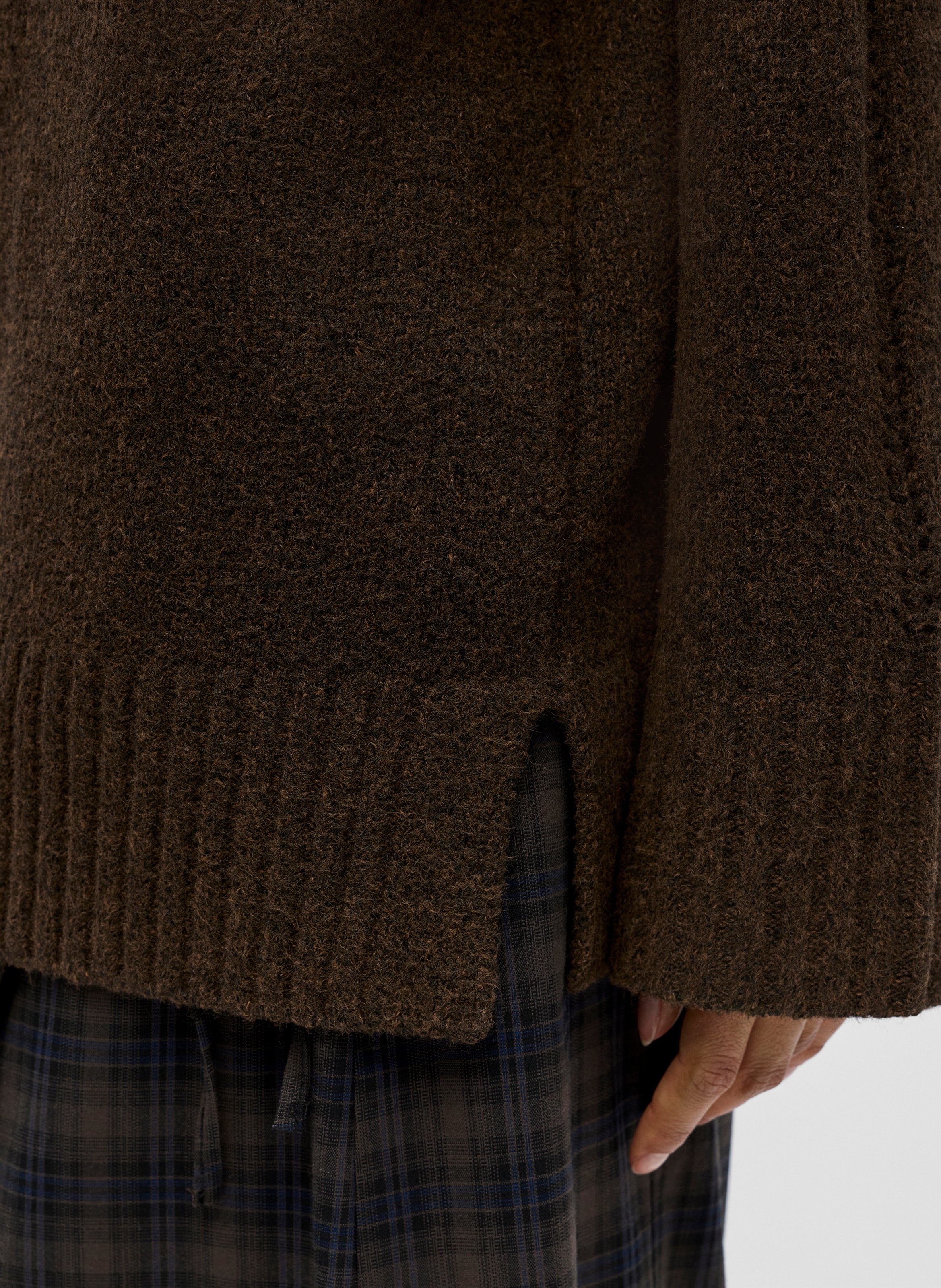 Oversize Rollkragenpullover OBJECT Braun