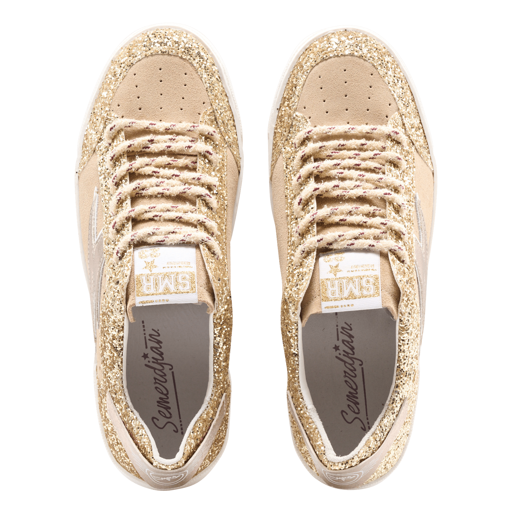 Lage sneakers met pailletten SEMERDJIAN - SMR Goudkleurig