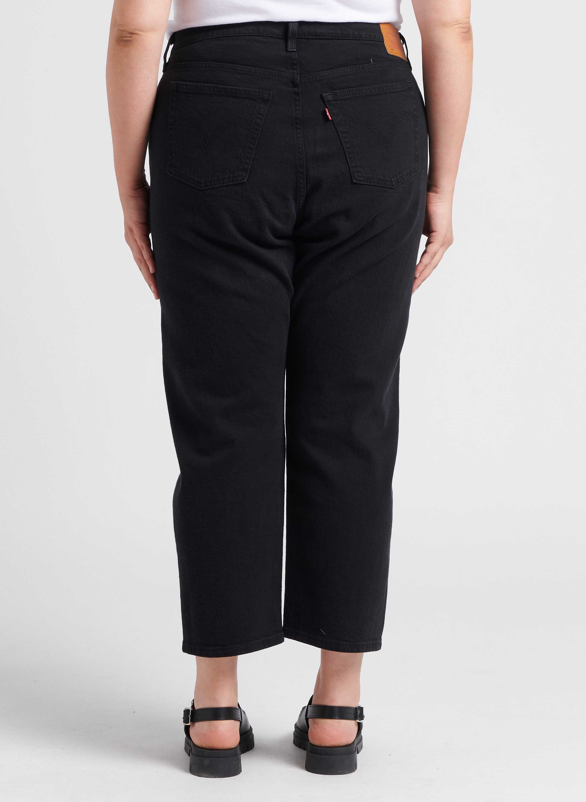 Jean droit taille haute LEVI'S Noir