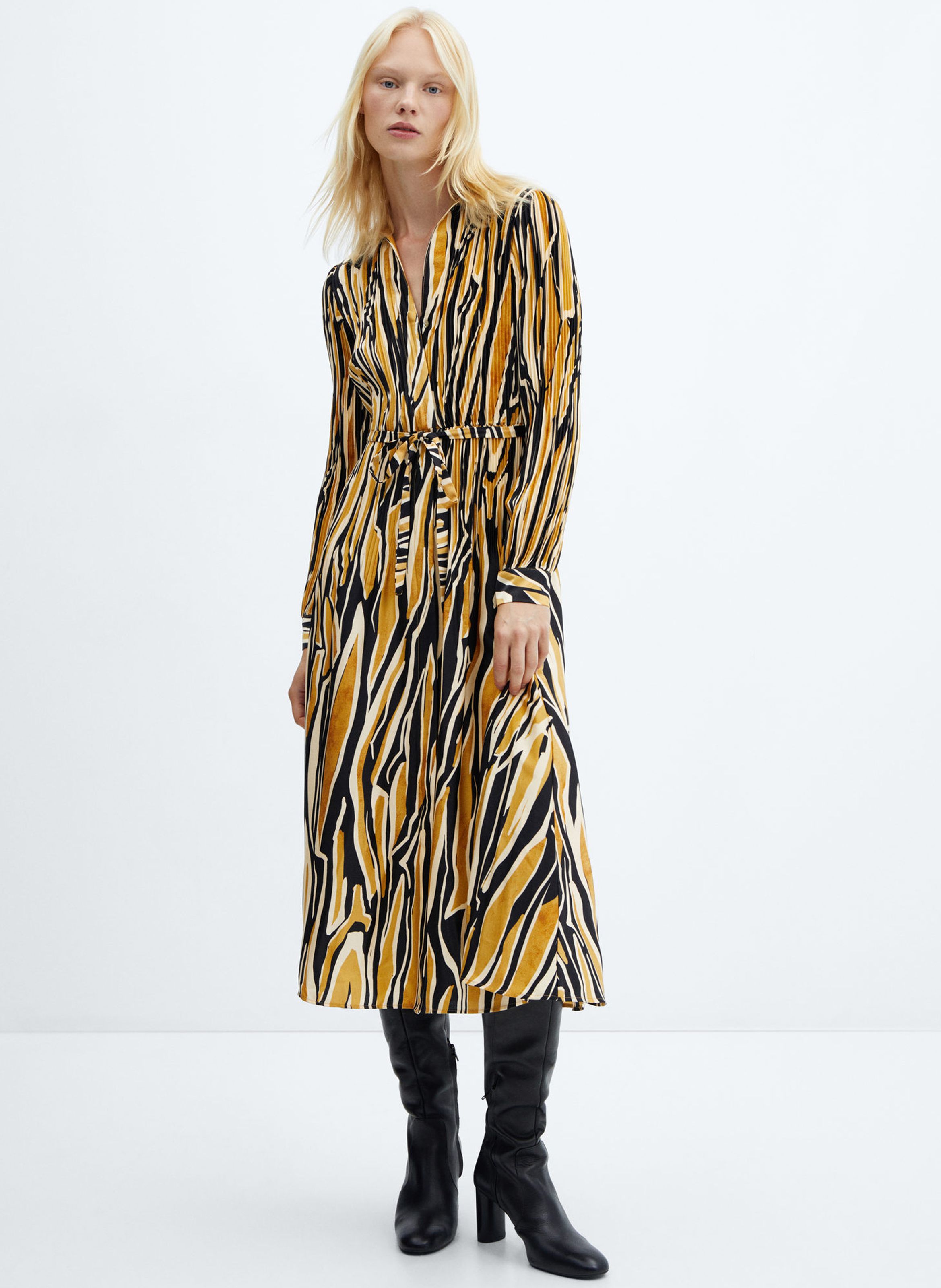 Robe longue fluide online mango