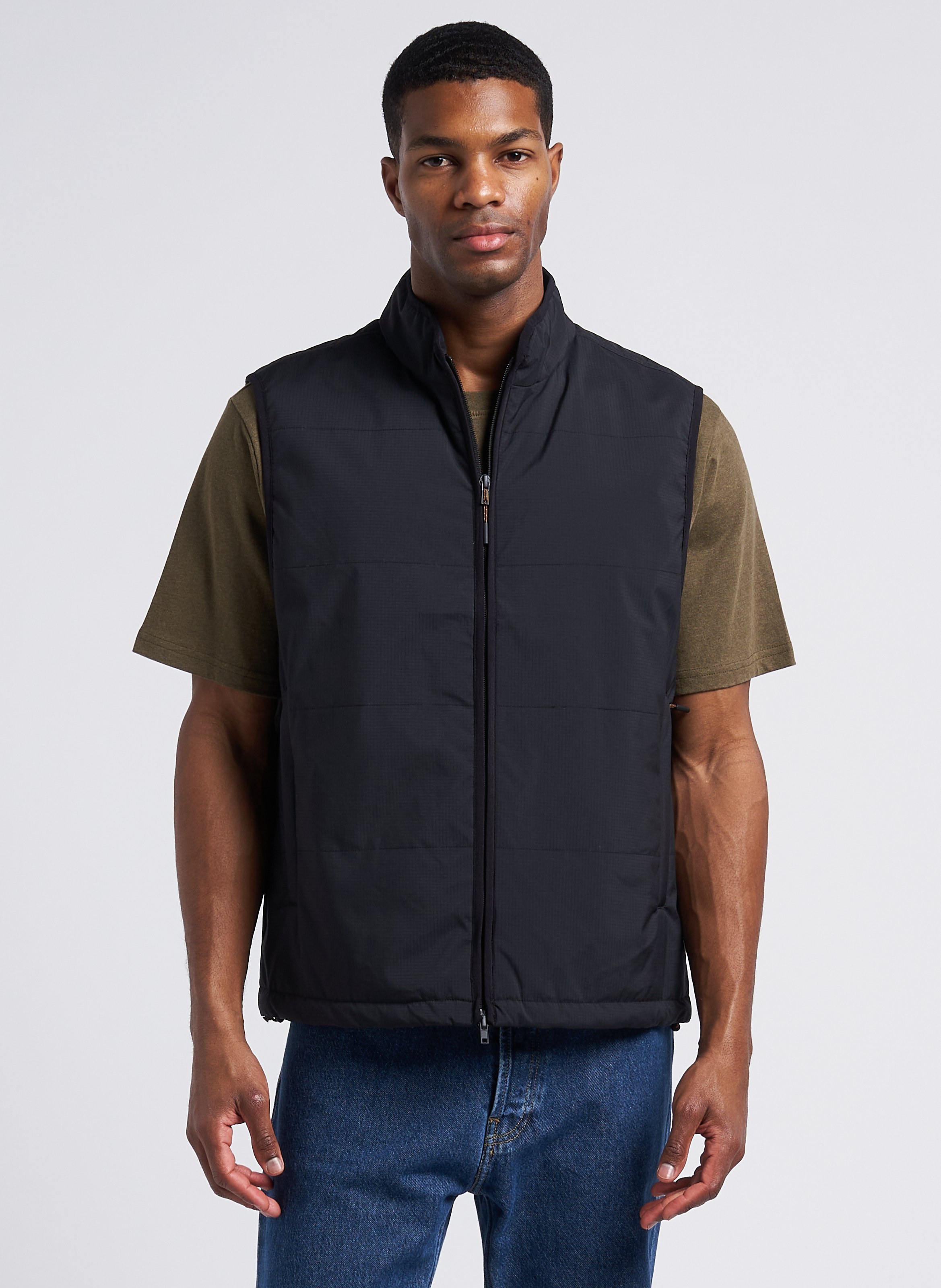 Veste droite col montant LES DEUX Noir