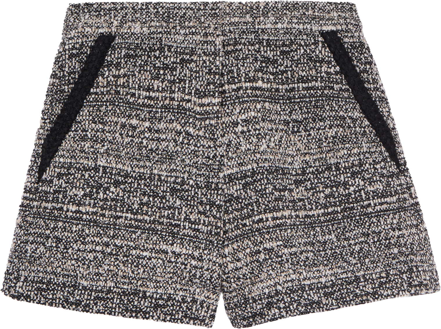 High-waisted tweed shorts THE KOOPLES Black