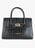 Croco embossed leather tote bag LANCASTER PARIS