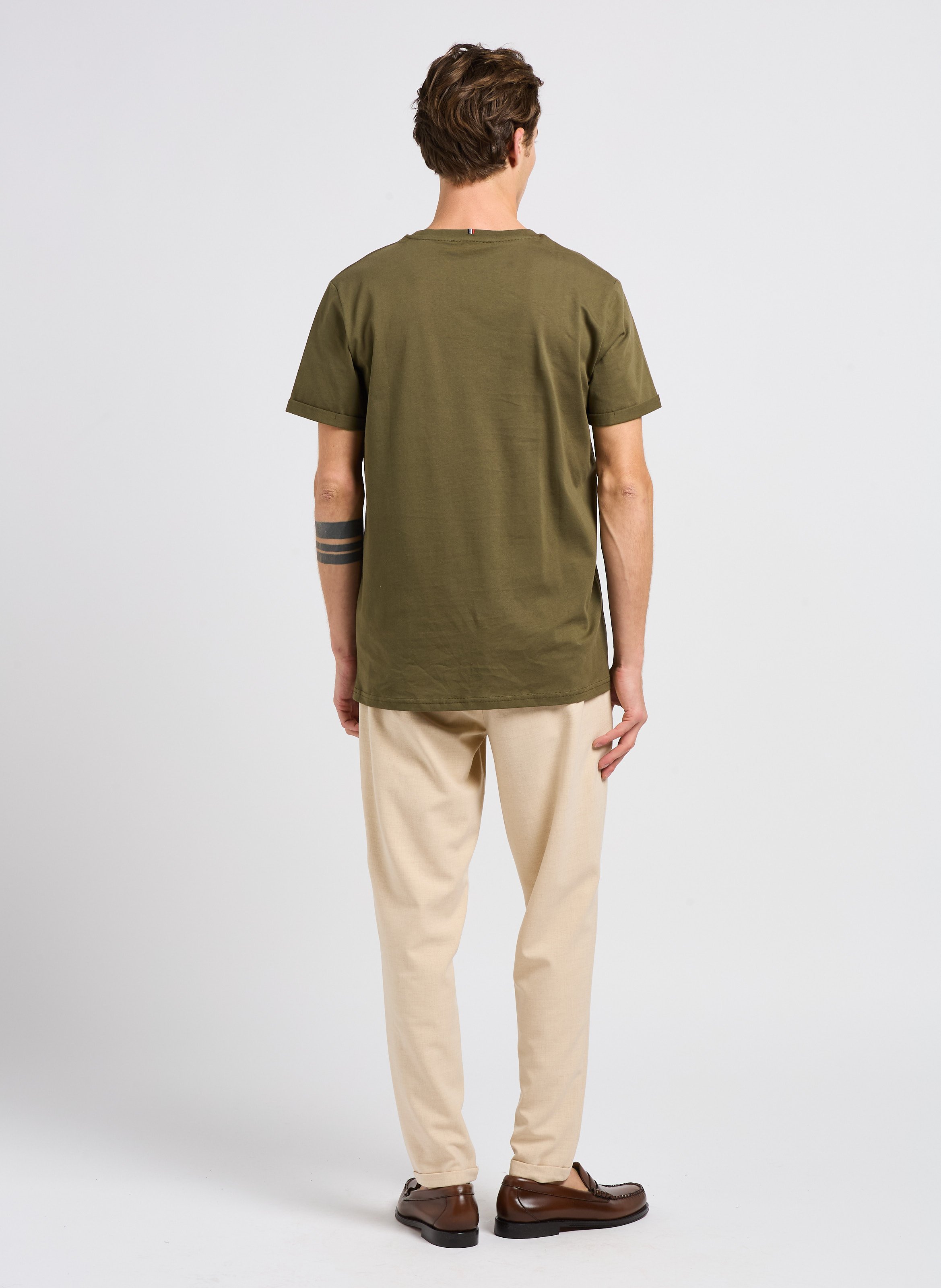 Pantalon de costume en fibres recyclées mélangées LES DEUX Marron