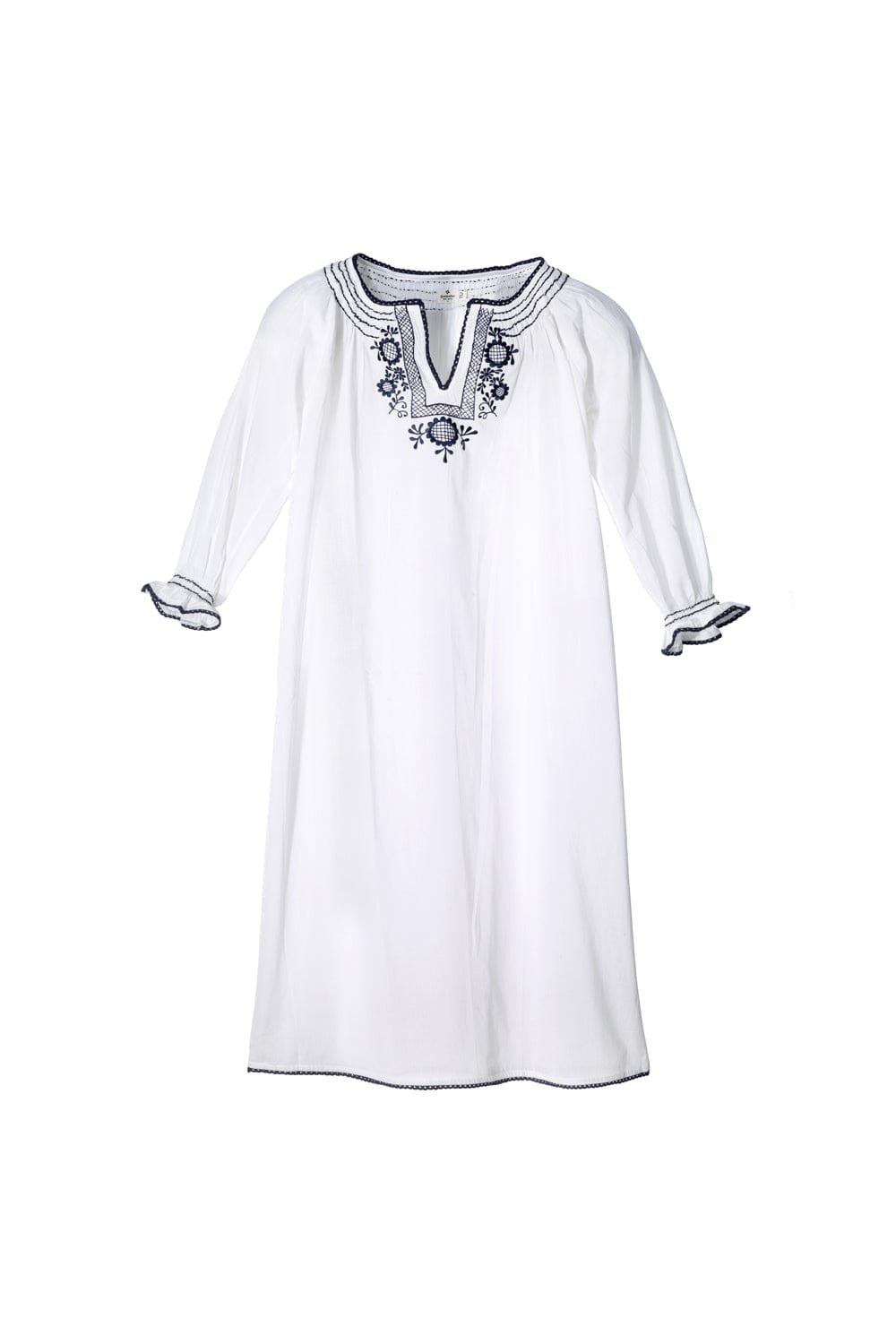 Robe longue brodee GERMAINE DES PRES Multicolore