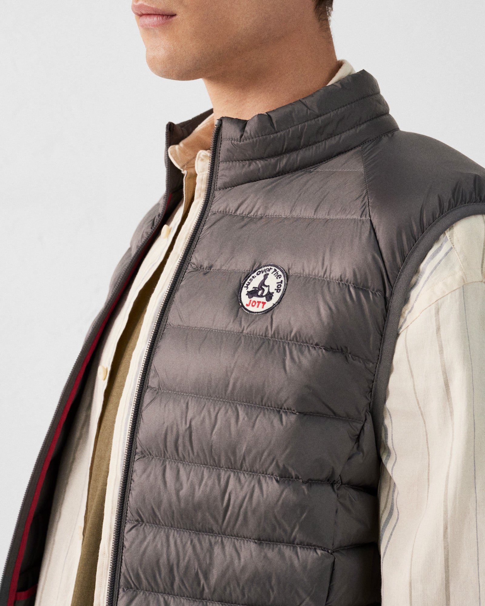 Sleeveless puffer jacket Tom JOTT Grey