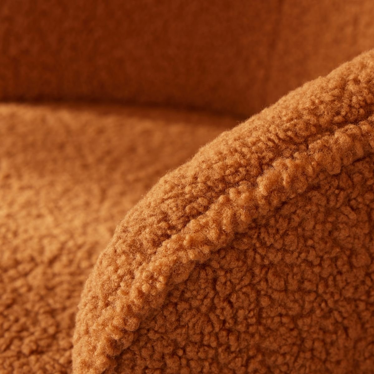 Fauteuil en bouclette FACTORY Marron