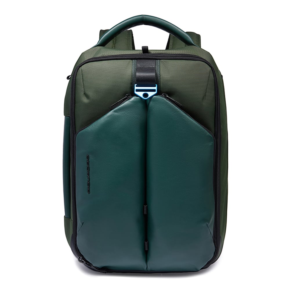 Travel backpack for 17.3-inch laptop PIQUADRO Green