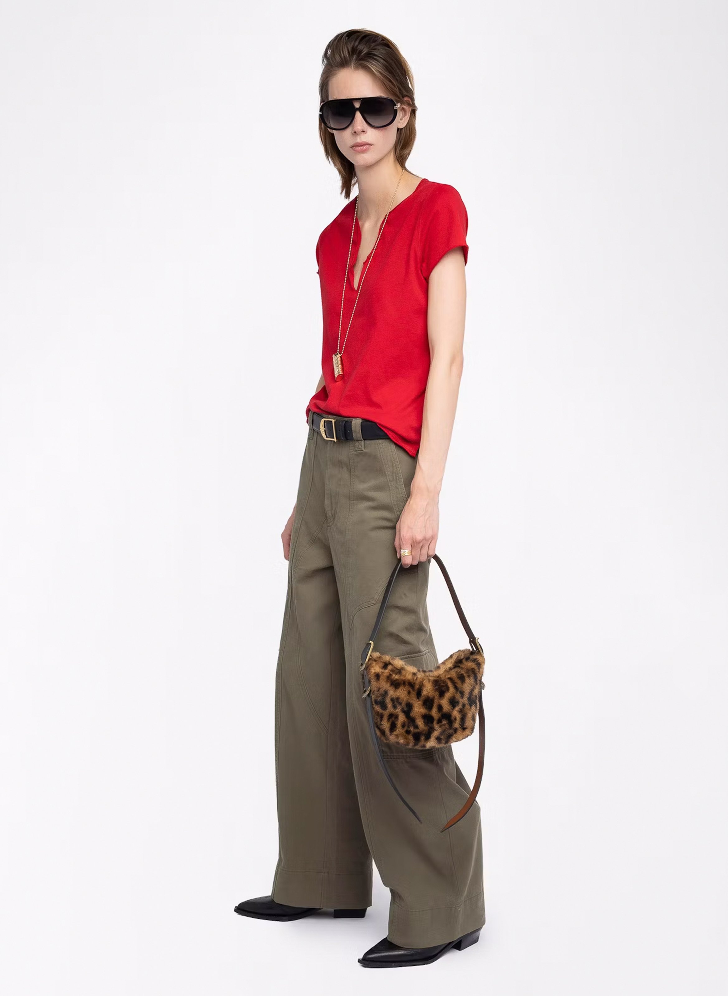 Tunisian organic cotton t-shirt ZADIG&VOLTAIRE Red