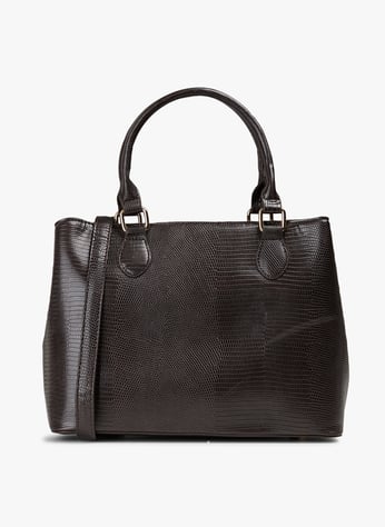 Shopper tas van krokodil reliëf leer Zwart Lancaster paris - Dames | Place des Tendances Shopper tas van krokodil reliëf leer Zwart Lancaster paris - Dames | Place des Tendances