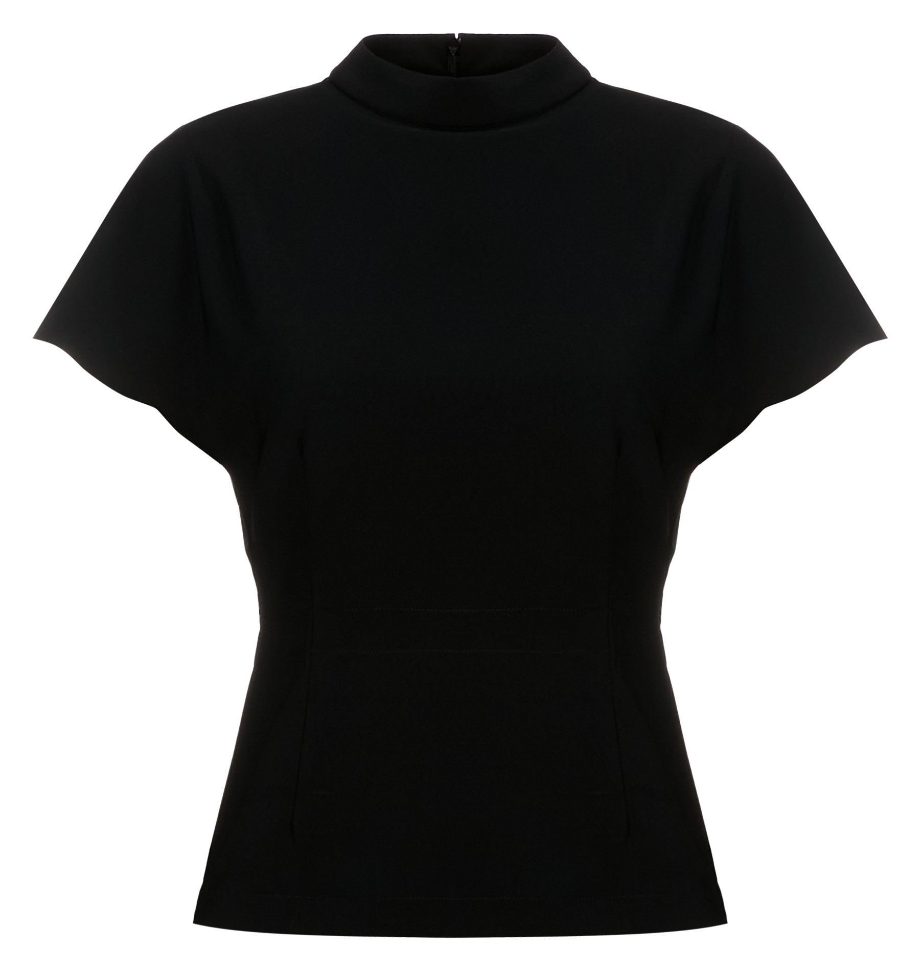 Top cintré manches courtes  SAISON 1865 Noir