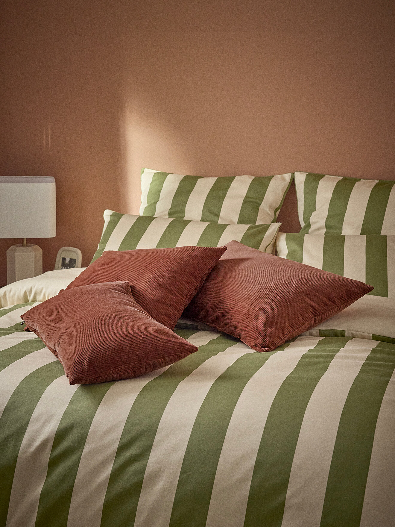 Housse de coussin en velours côtelé CYRILLUS