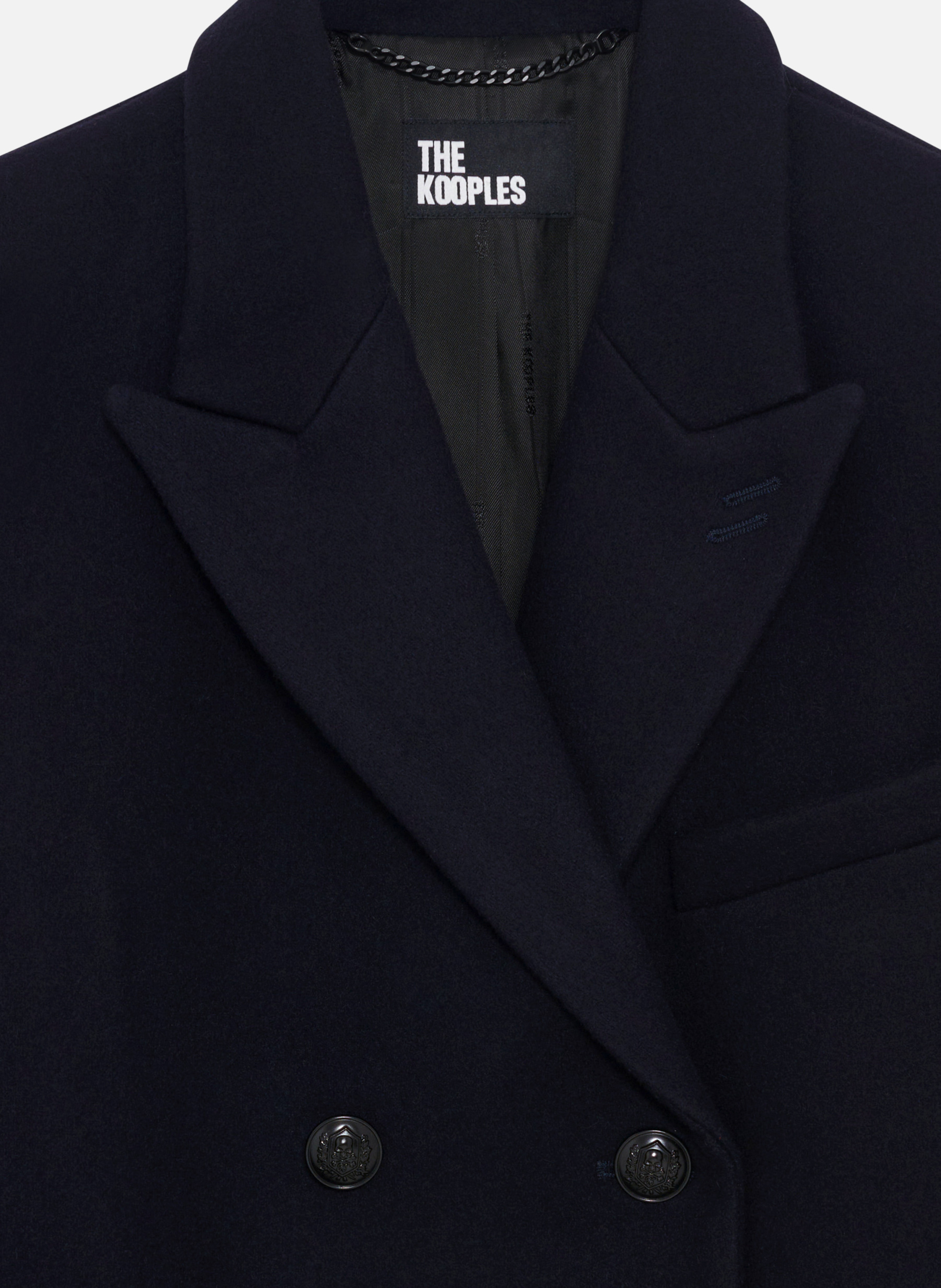 Manteau long croisé THE KOOPLES Bleu