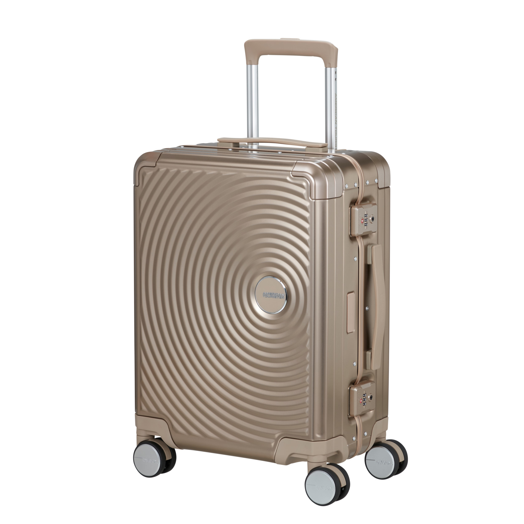 Aluminum suitcase with 4 wheels size S AMERICAN TOURISTER