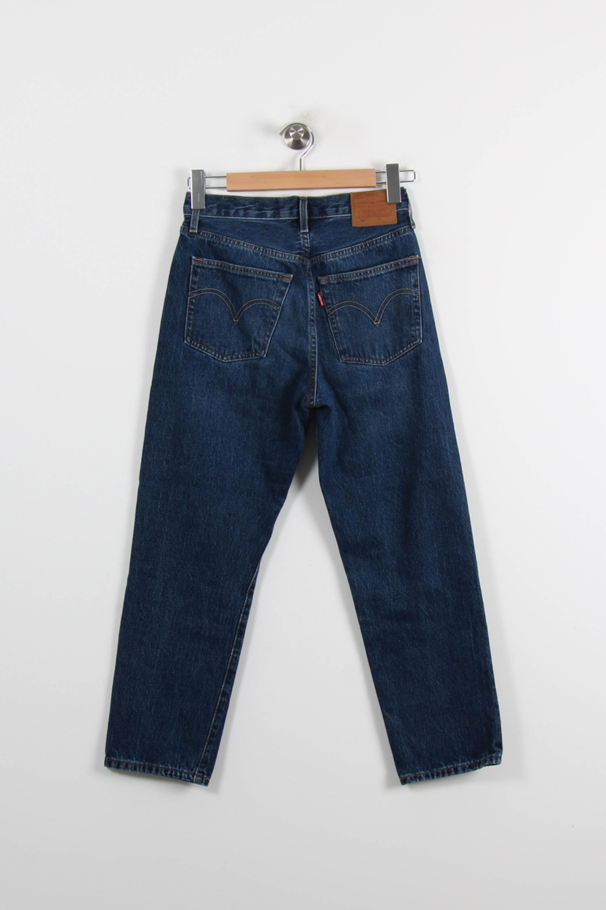 Cropped slim jeans with studs LEVI'S - Seconde main Blue